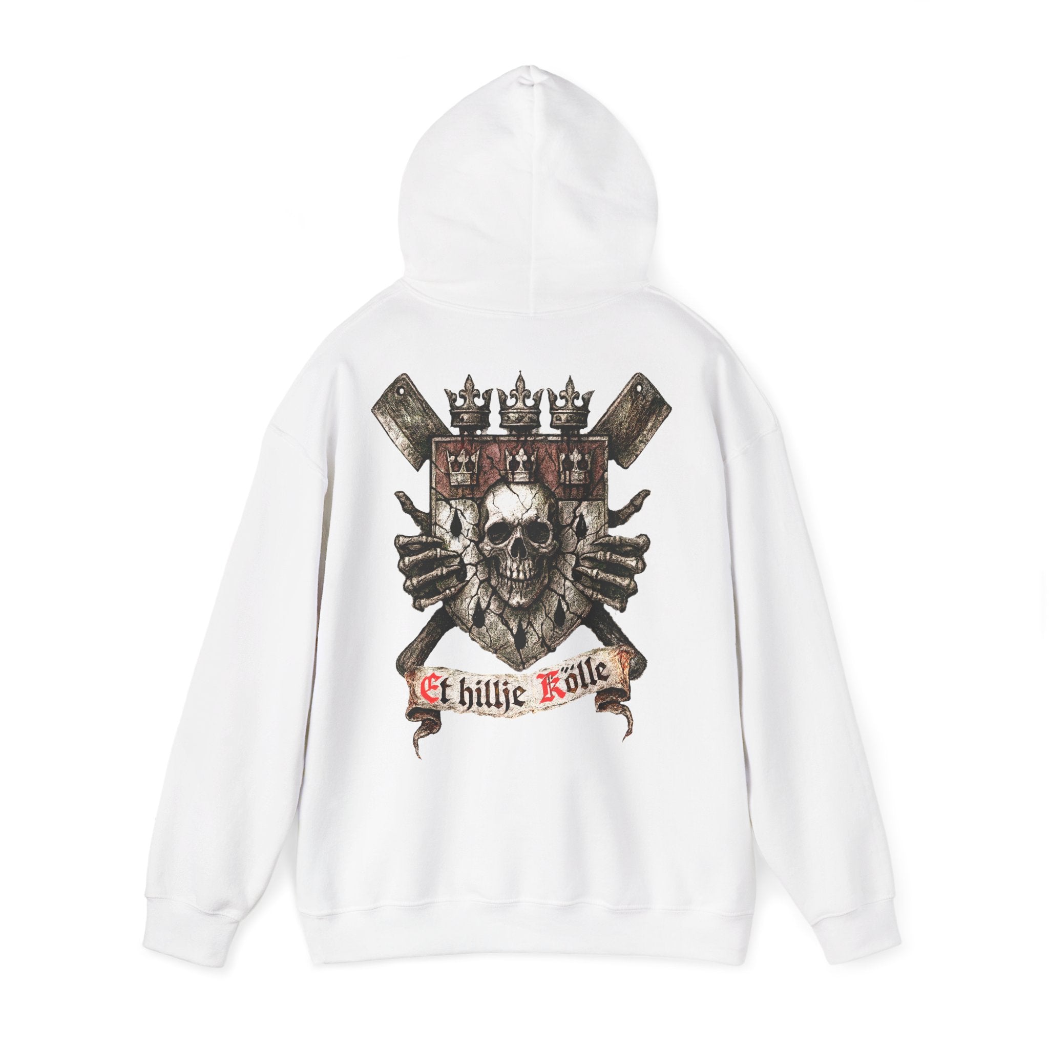 Köln - Hätz un Bloot: Front-/Backprint, Unisex Hoodie **Grimwater-Design**