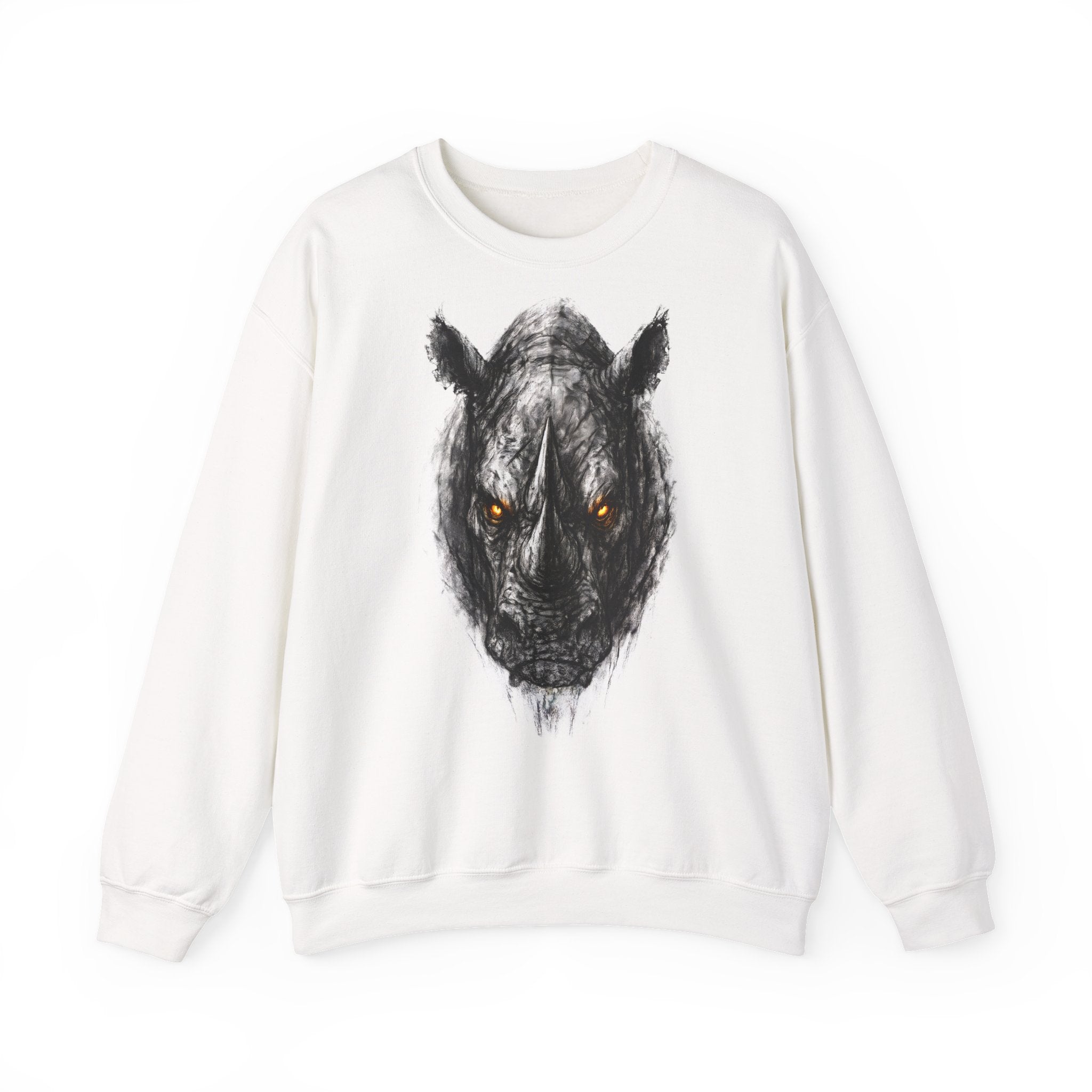 Nashorn: Animals-Collection, Frontprint, Unisex Sweatshirt