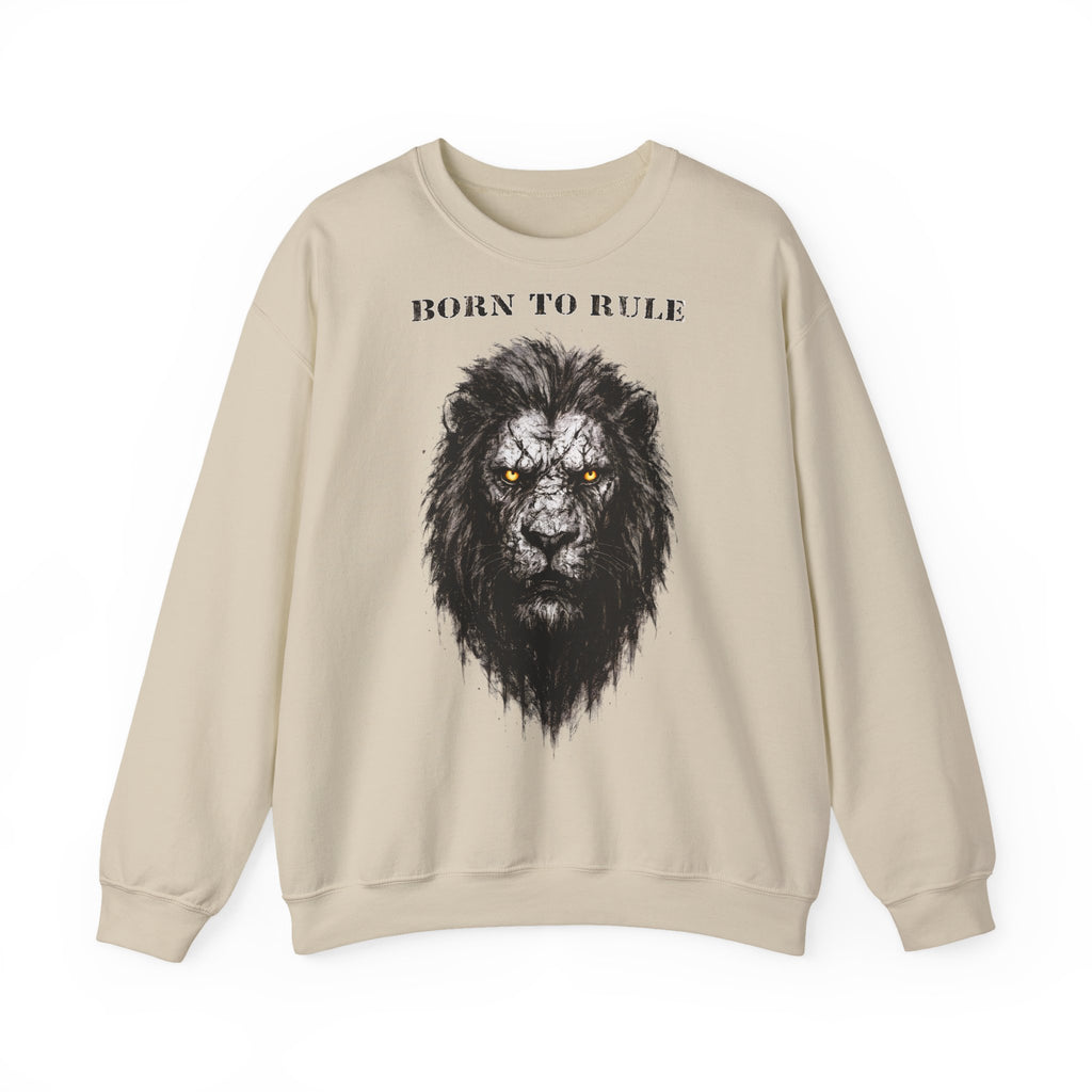 Löwe - Born to Rule: Animals-Collection, Frontprint, Unisex Sweatshirt