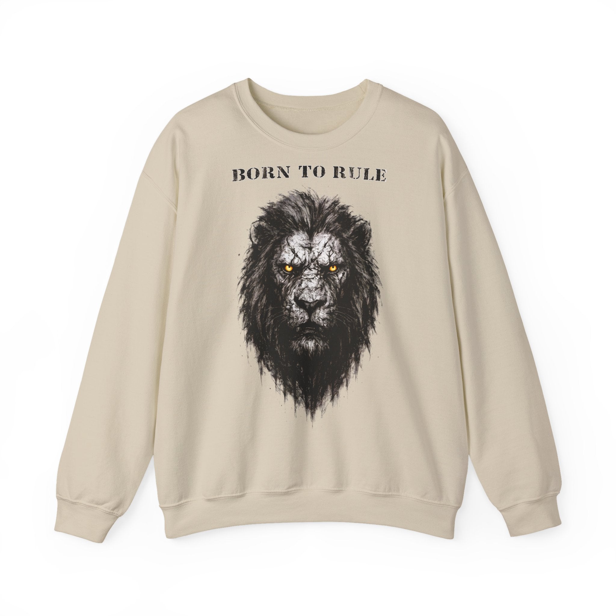 Löwe - Born to Rule: Animals-Collection, Frontprint, Unisex Sweatshirt