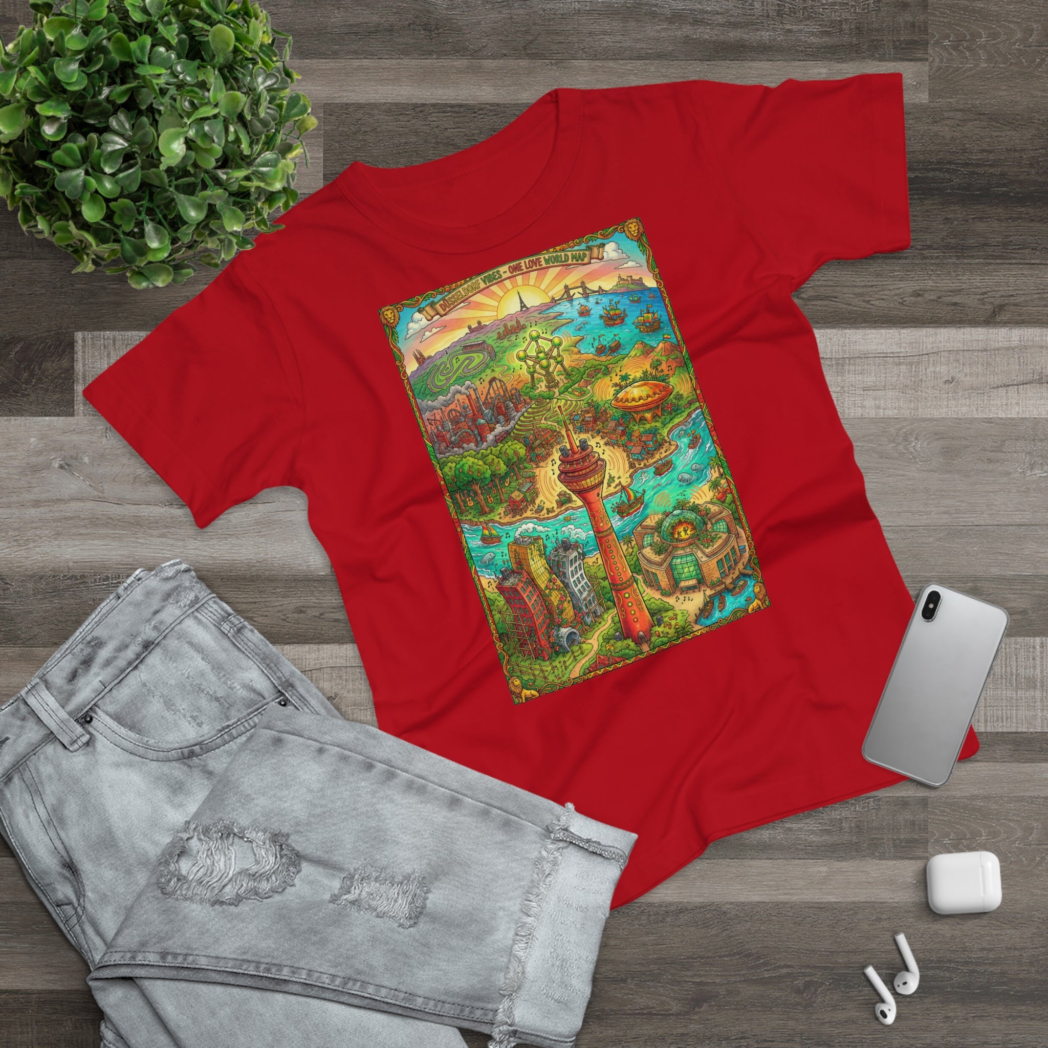 Düsseldorf Reggae Edition: Frontprint, Womens' T-Shirt