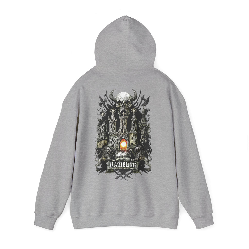 Hamburg "Night Crew" - Front-/Backprint Unisex Hoodie: **Grimwater-Edition**