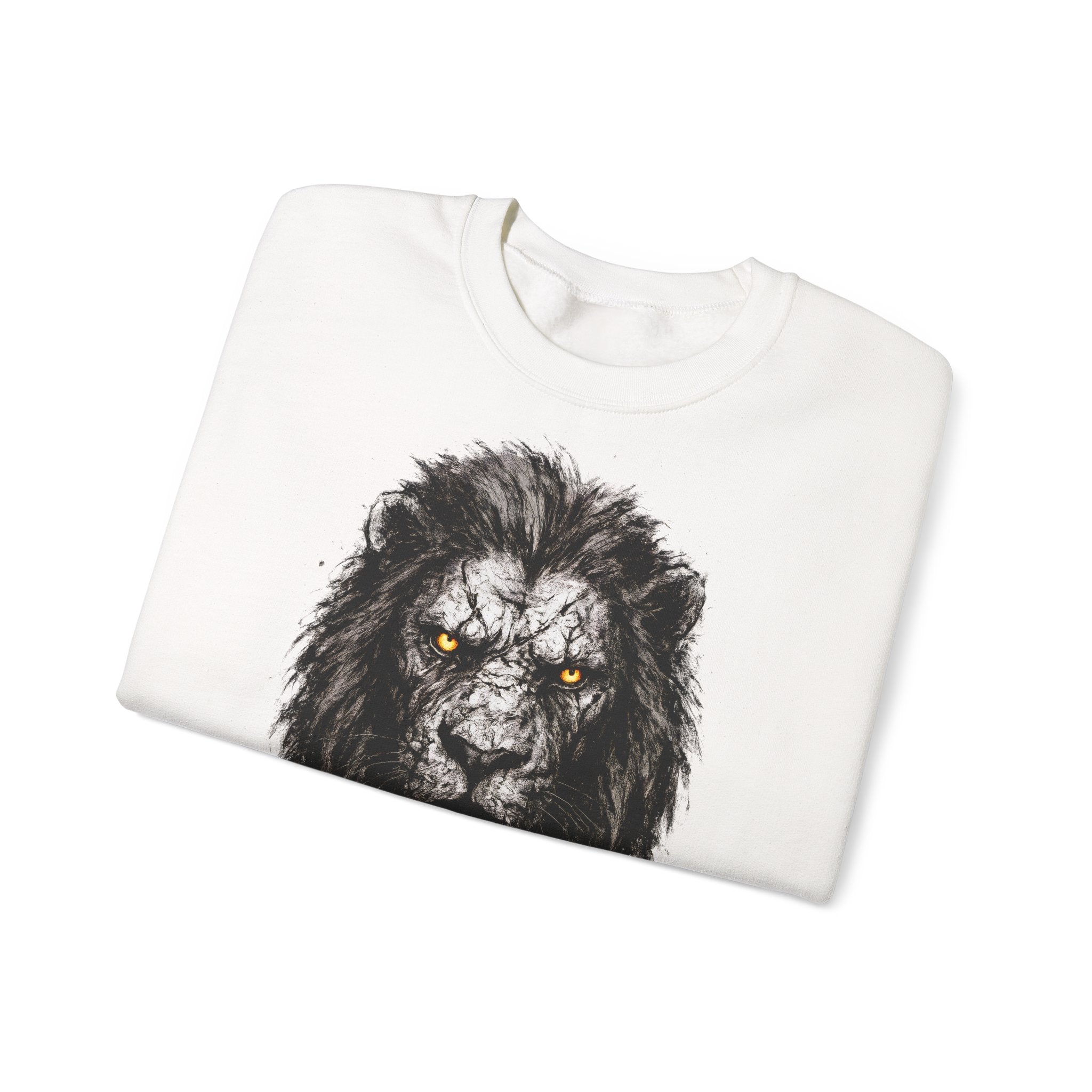 Löwe: Animals-Collection, Frontprint, Unisex Sweatshirt, Majestic Lion