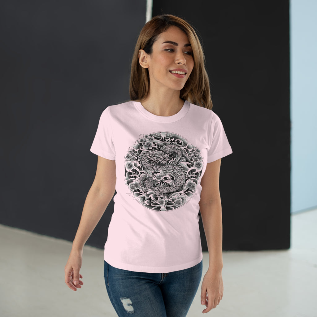 Dragon Design, Frontprint, Women's T-Shirt, Vintage Style Tee