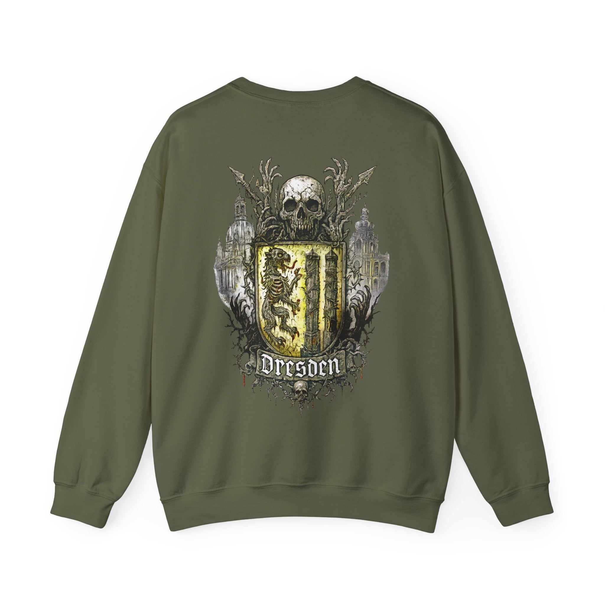 Dresden: Front-/Backprint, Unisex Sweatshirt **Grimwater-Edition**