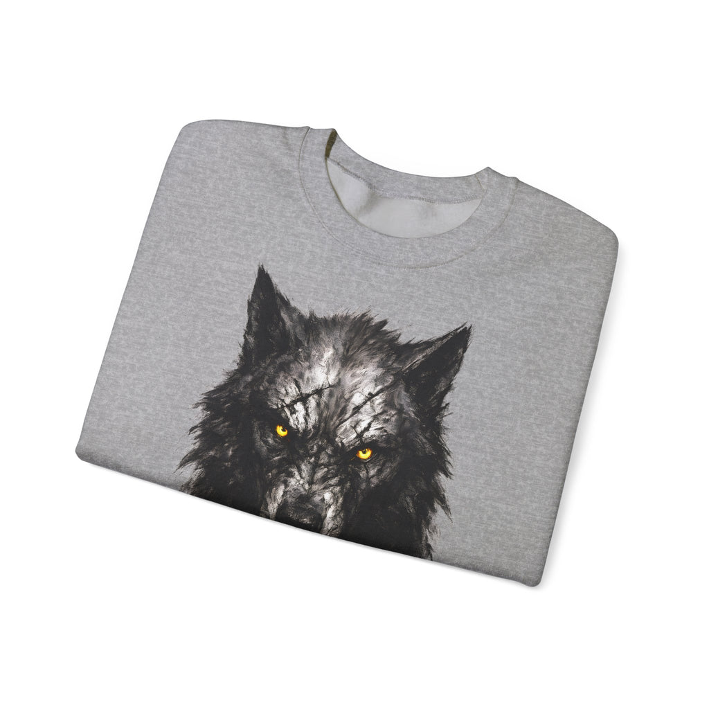 Wolf: Animals-Collection, Frontprint, Unisex Sweatshirt, Mystic Wolf