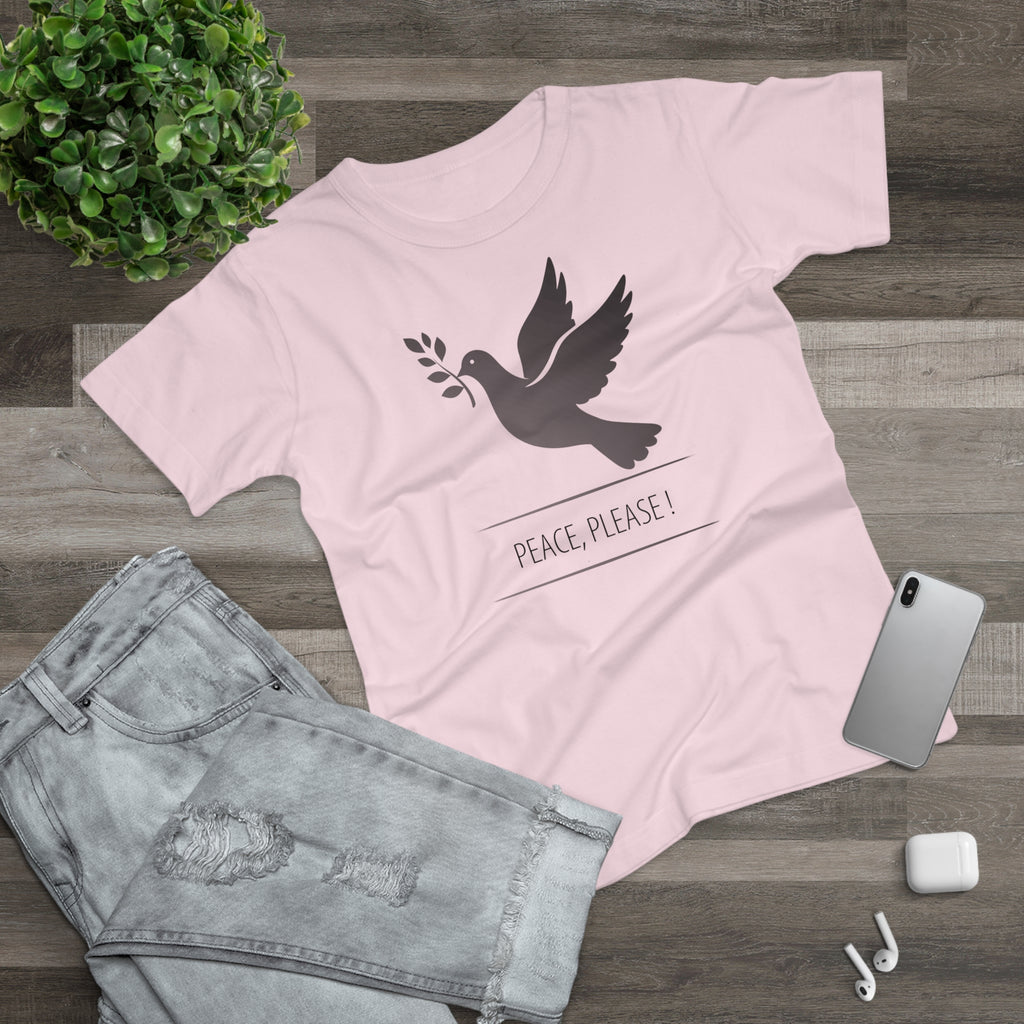 Peaceful Dove, Frontprint, Women's T-Shirt - Casual Wear, Gift for Friends, Inspirational Tee, Mindfulness, Peace Activism