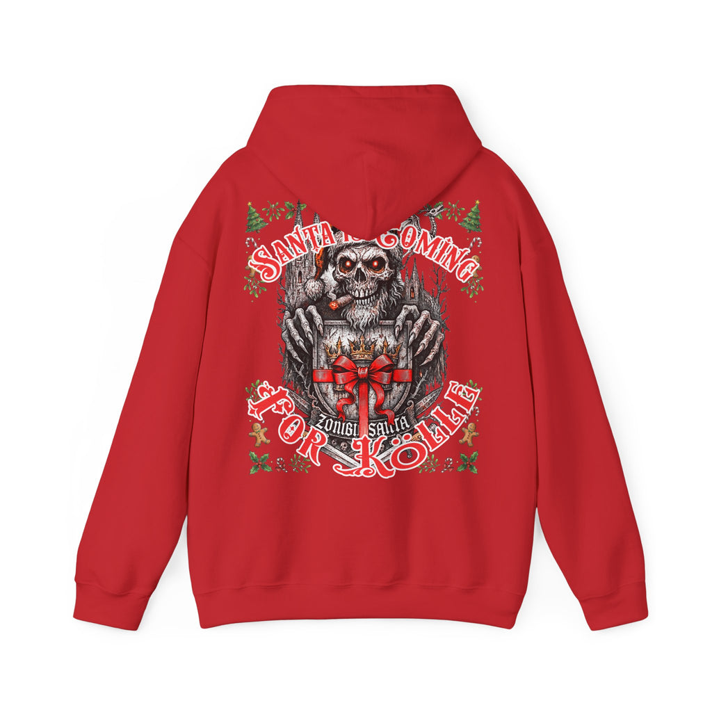 Santa Claus coming 4 Kölle: Front-/Backprint, Unisex Hoodie