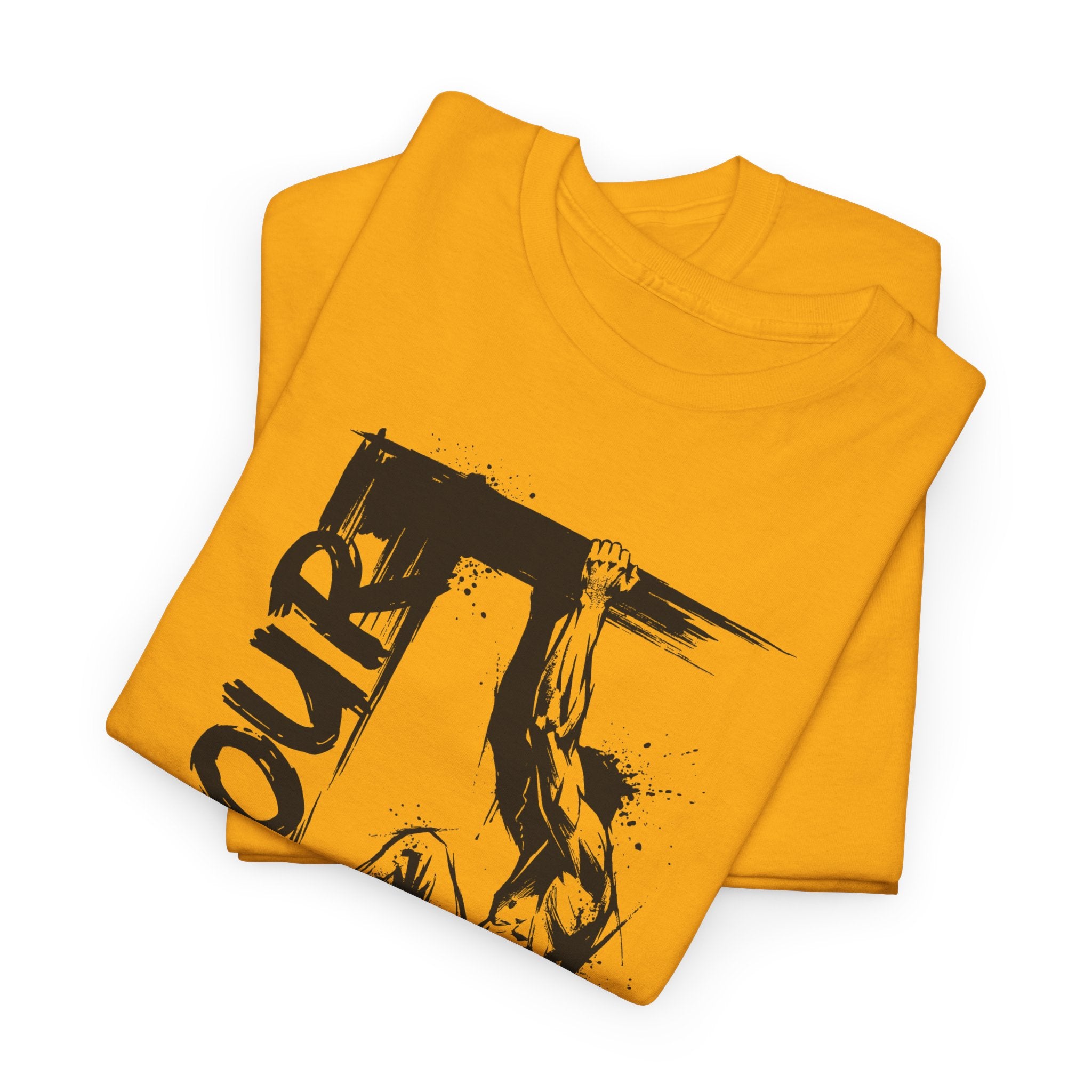 Parkour 08: Frontprint, Unisex T-Shirt - Urban Stunt Silhouette Crewneck
