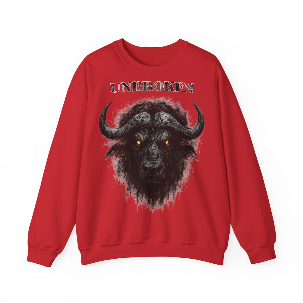 Büffel - Unbroken: Animals-Collection, Frontprint, Unisex Sweatshirt