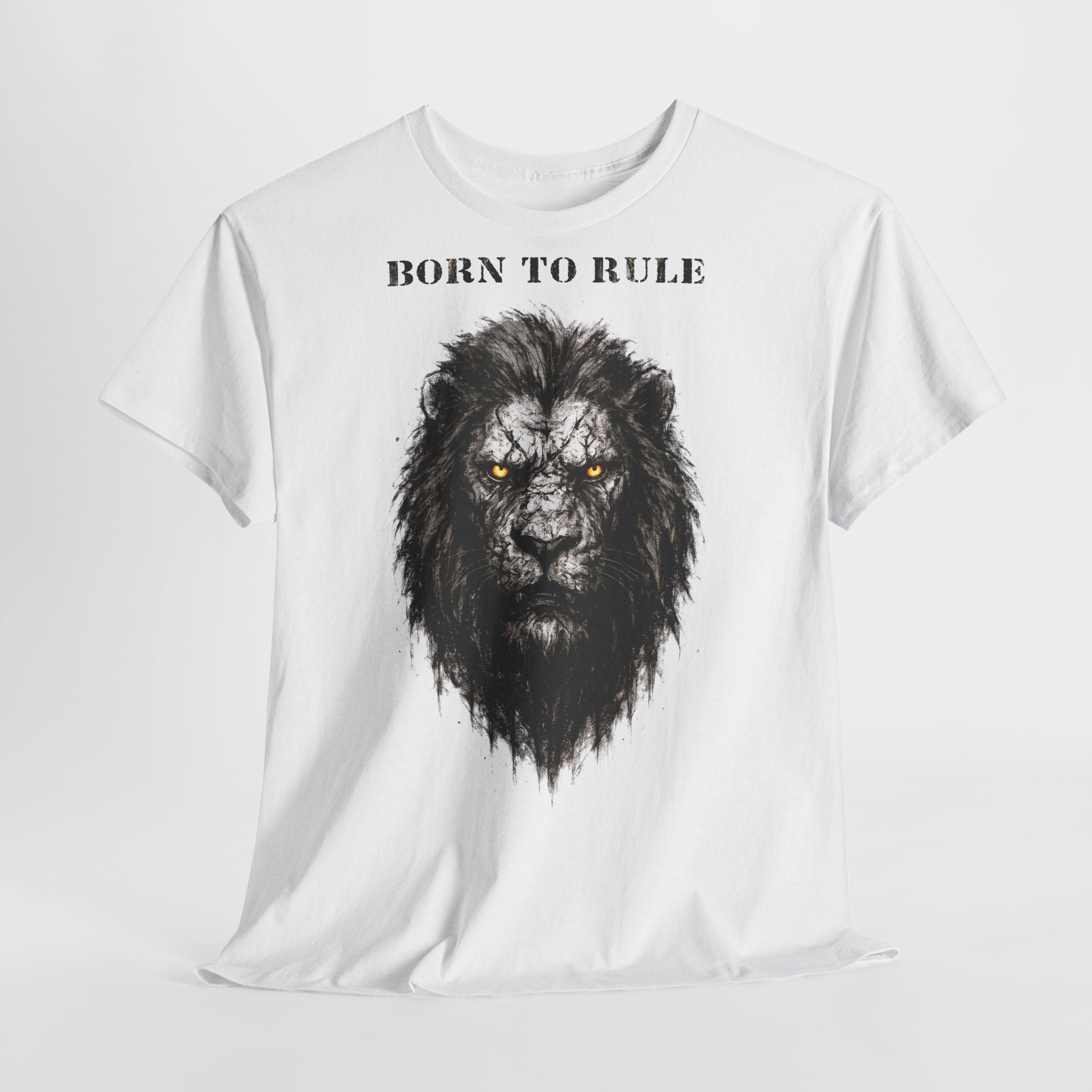 Löwe - Born to Rule: Frontprint, Unisex T-Shirt - Animal-Collection