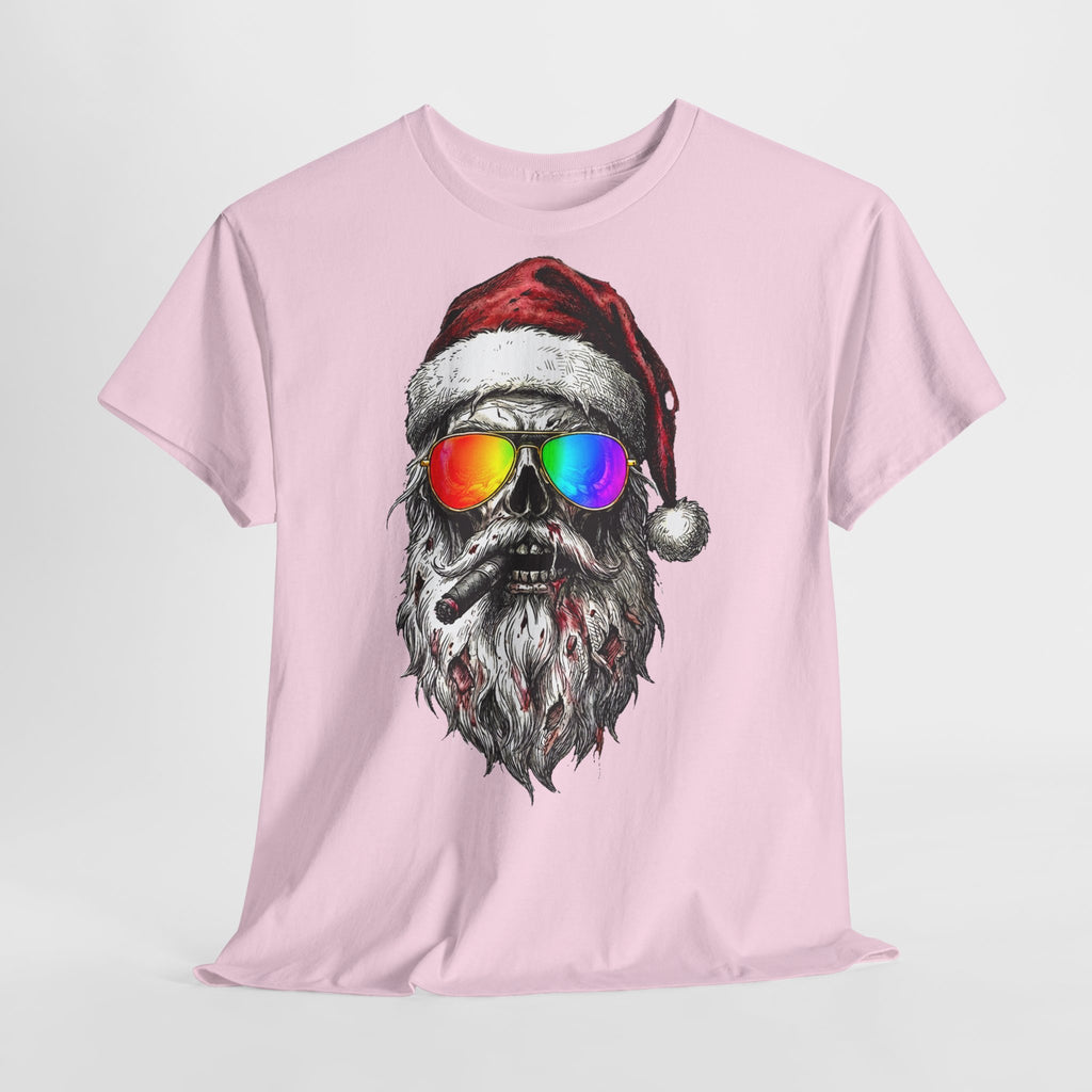 Pilot-Santa: Unisex T‑Shirt with Rainbow Sunglasses