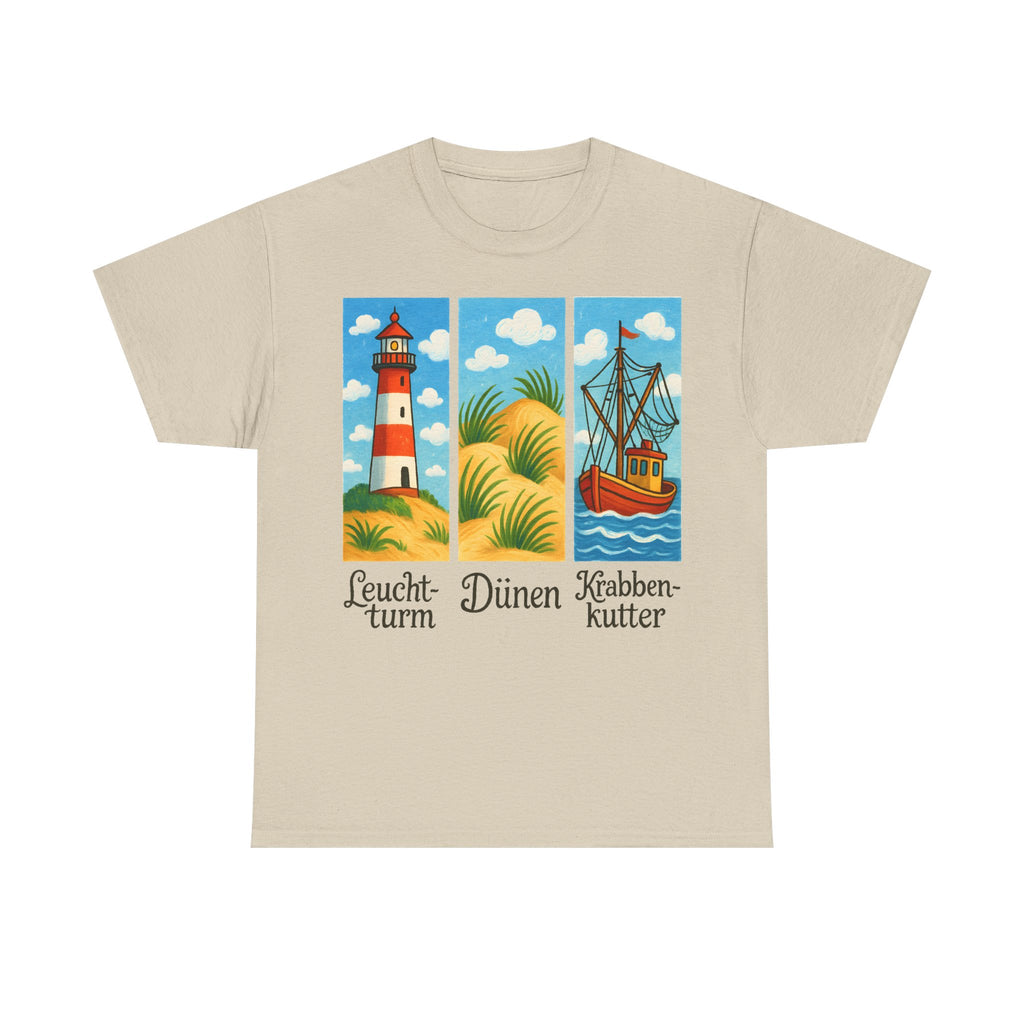 Nordsee, Ostsee - Reicht mir schon! Frontprint, Unisex T-Shirt