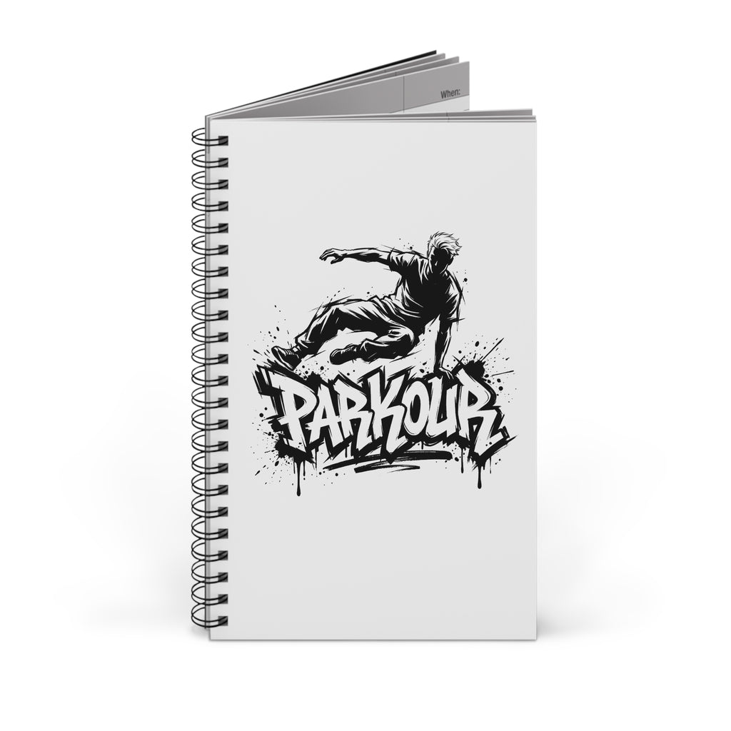 Parkour 07 Spiralblock - Urban Graffiti Notebook for Parkour Athletes