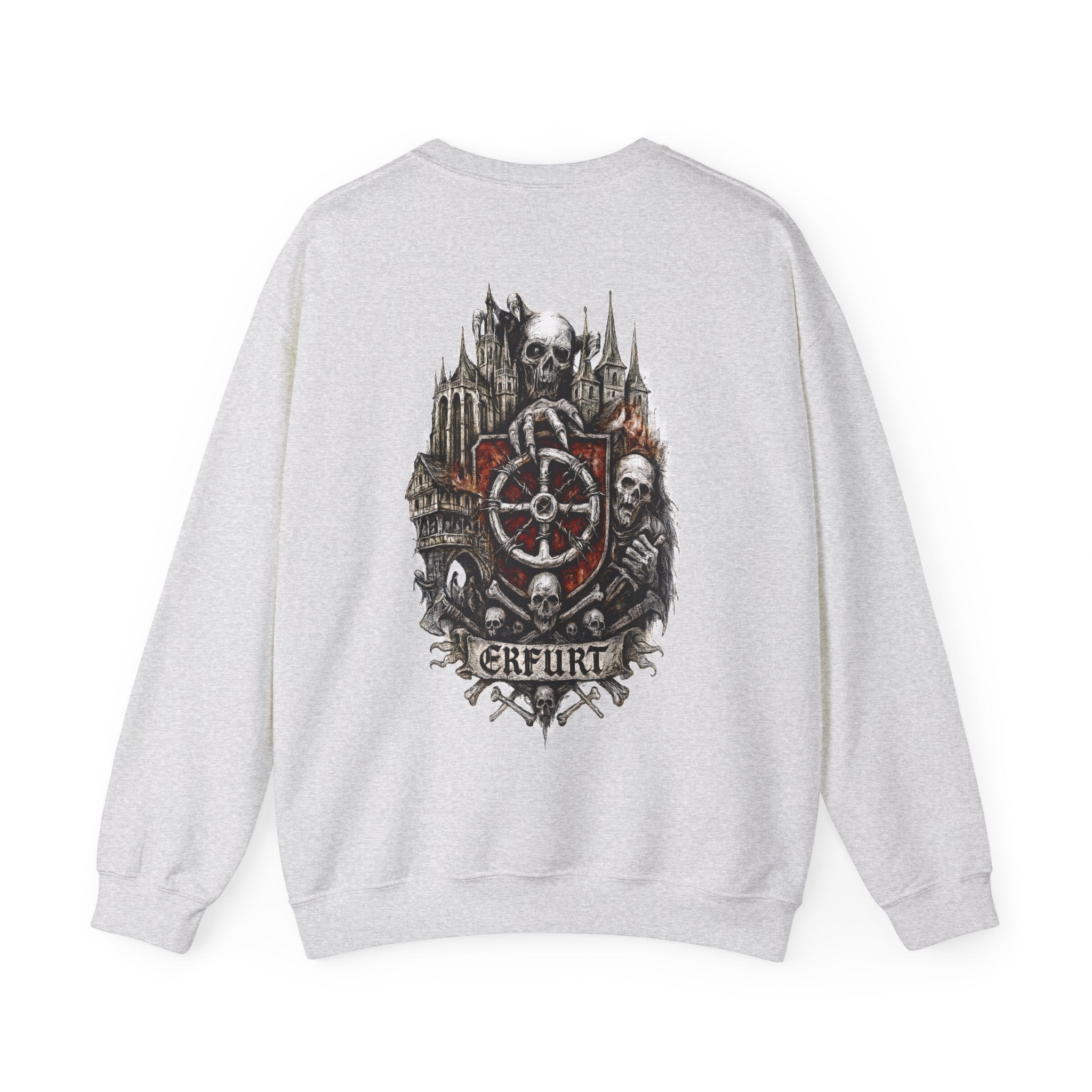 Erfurt: Front-/Backprint, Unisex Sweatshirt **Grimwater-Edition**