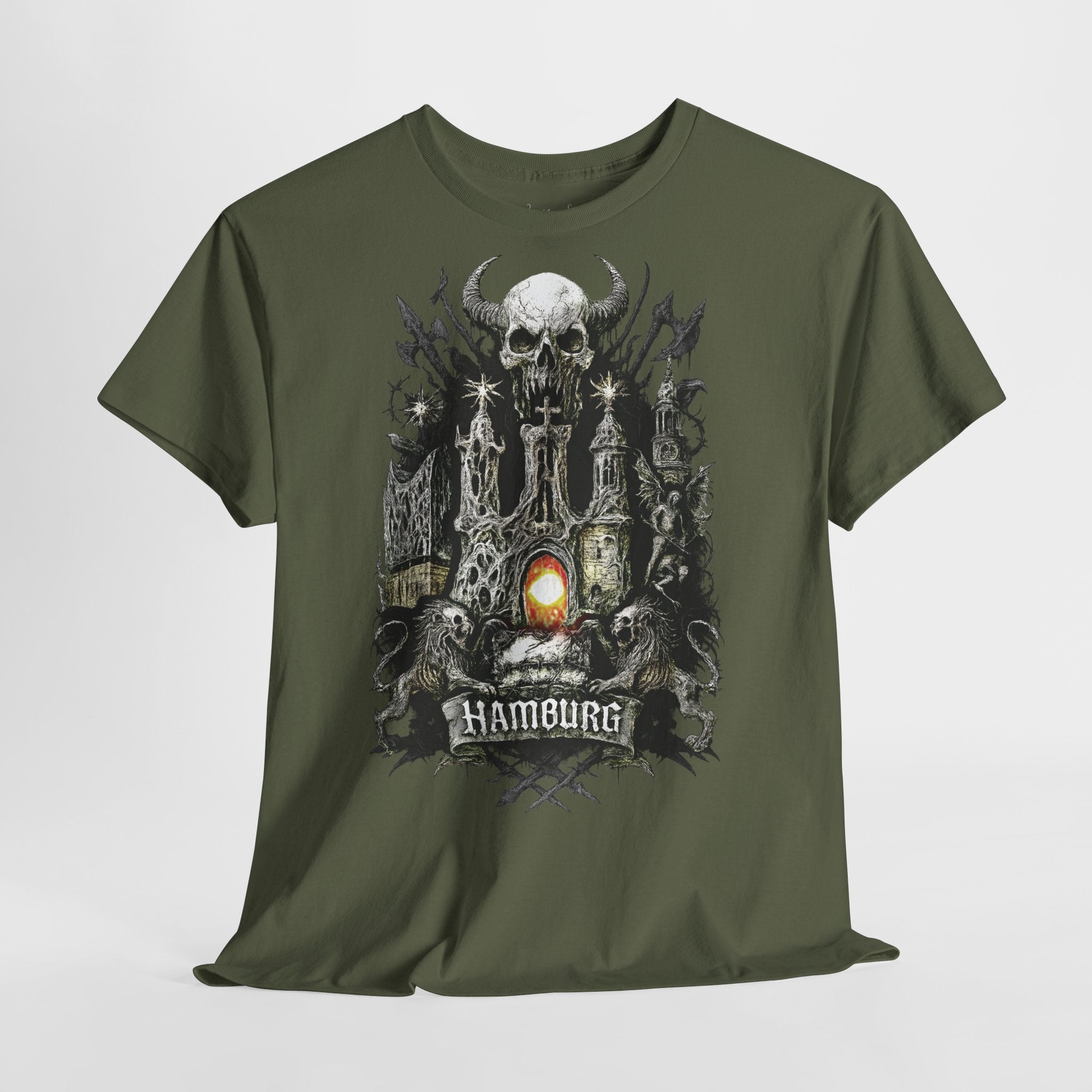 Hamburg - Frontprint, Unisex T-Shirt: **Grimwater-Edition**