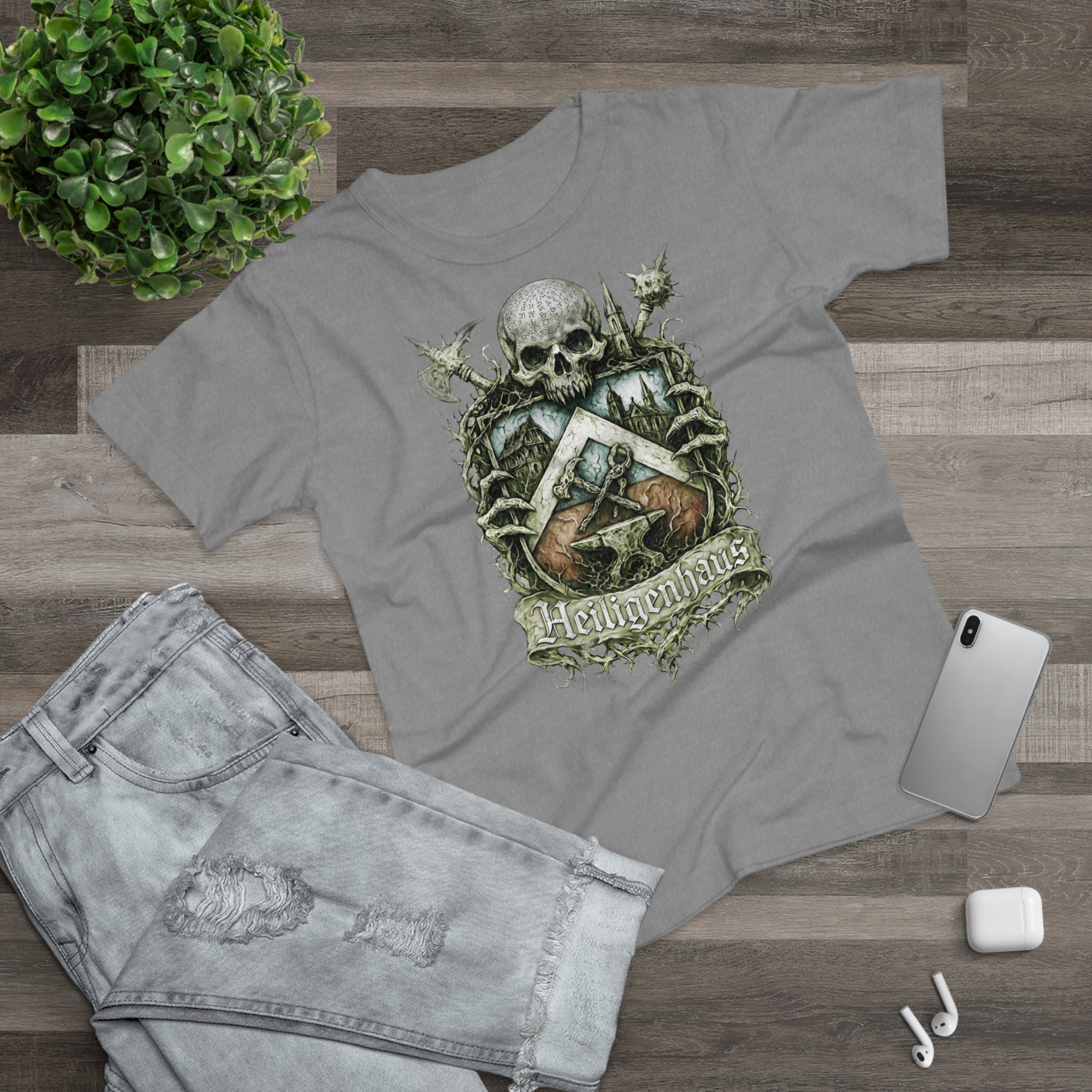 Heiligenhaus: Frontprint, Womens' T-Shirt **Grimwater-Edition**