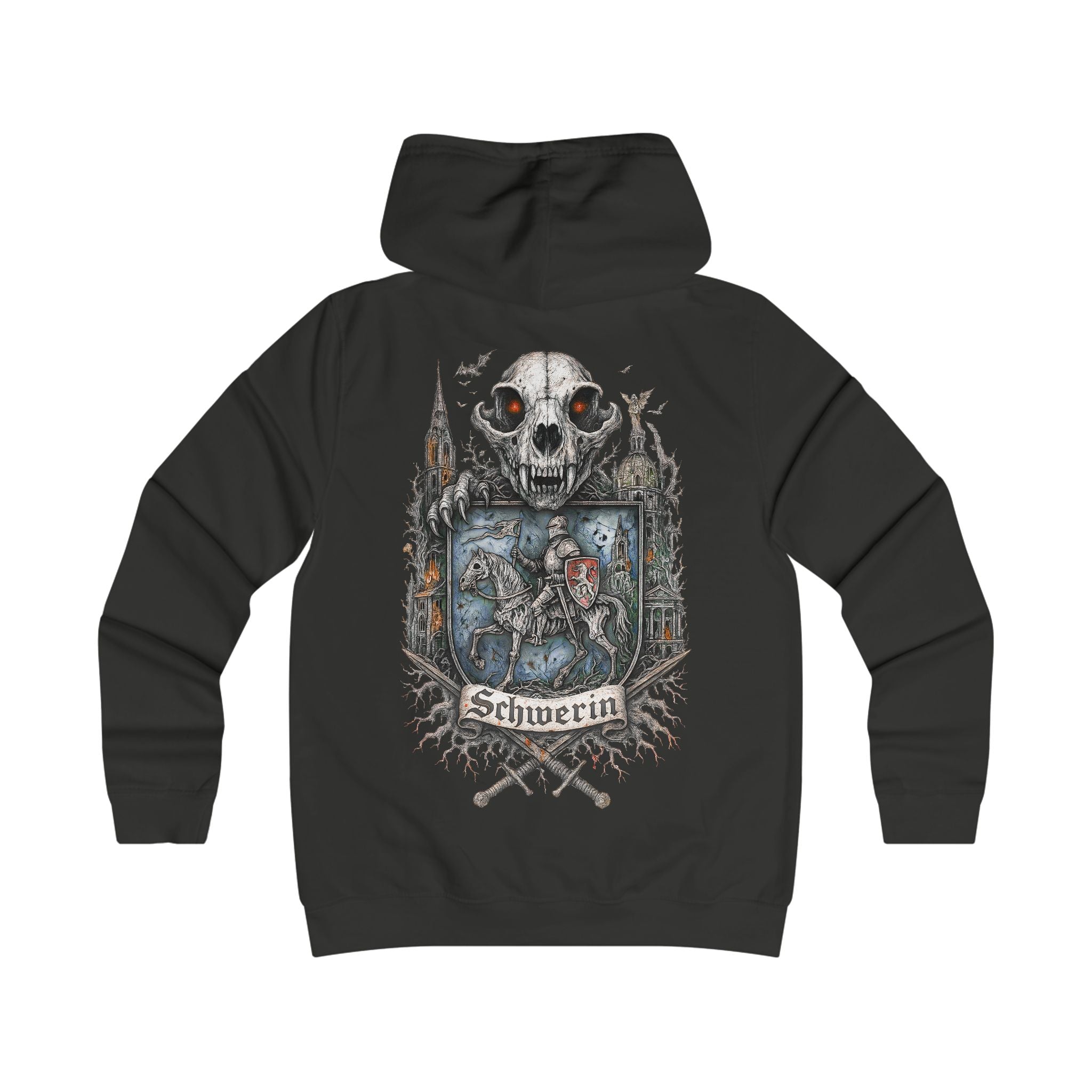 Schwerin: Front-/Backprint, Womens' Hoodie **Grimwater-Edition**