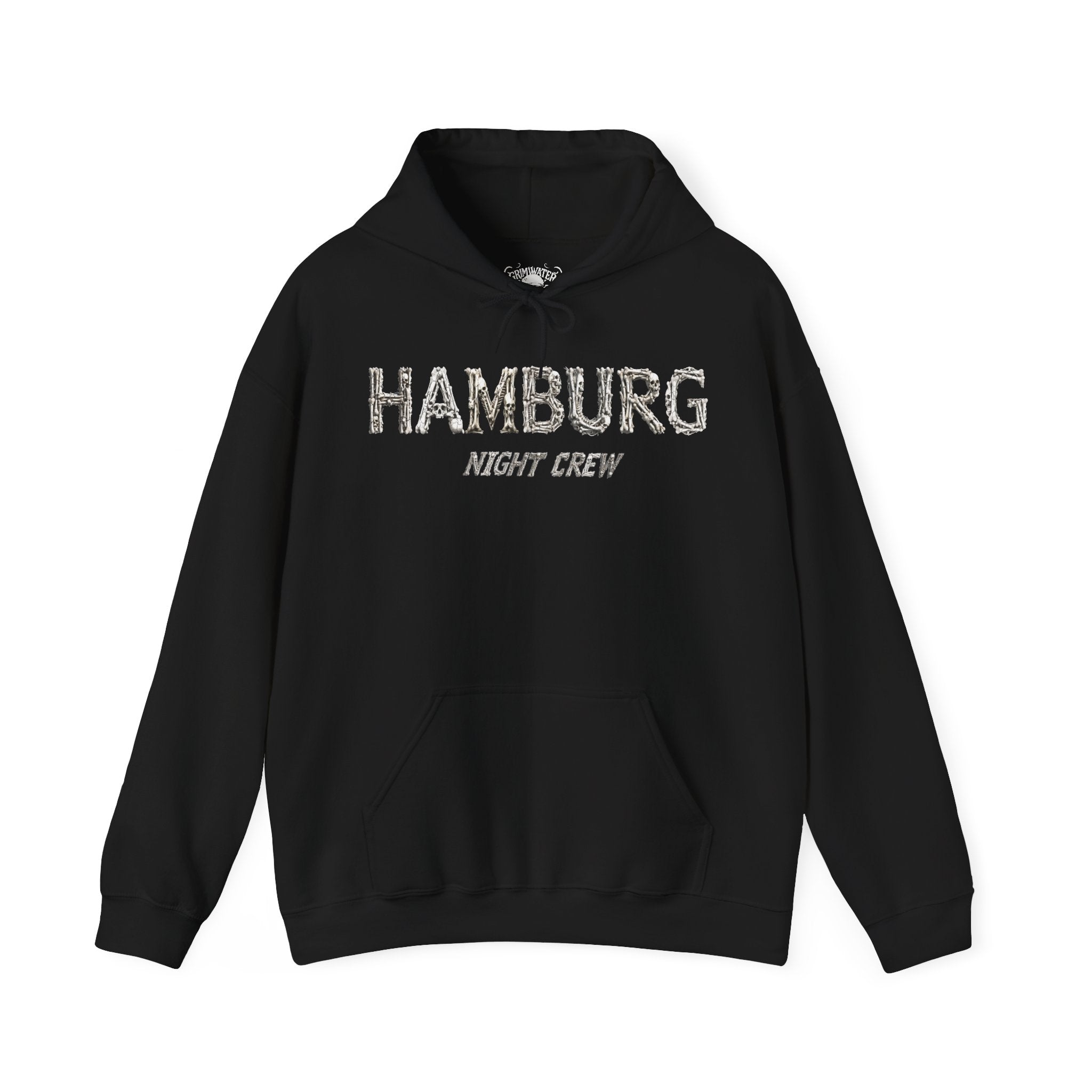 Hamburg "Night Crew" - Front-/Backprint Unisex Hoodie: **Grimwater-Edition**