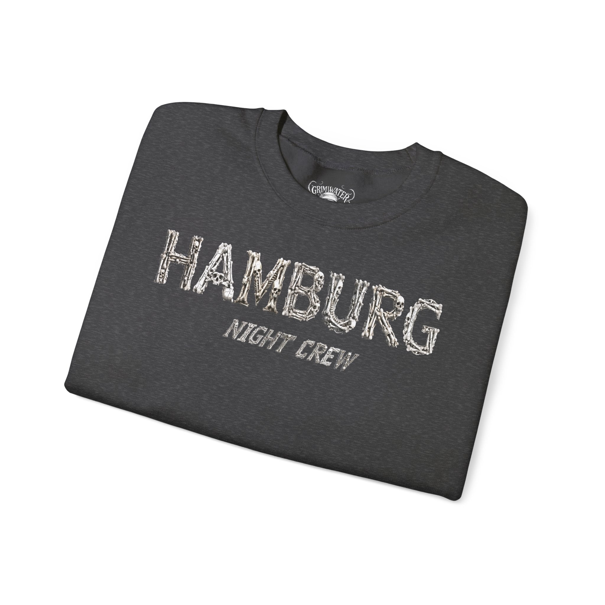 Hamburg "Night Crew" - Front-/Backprint, Unisex Sweatshirt: **Grimwater-Edition**