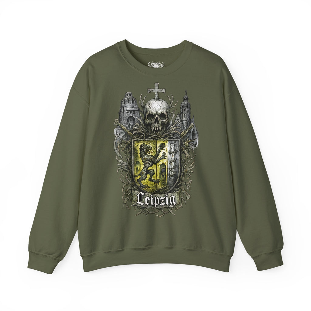 Leipzig: Frontprint, Unisex Sweatshirt **Grimwater-Edition**