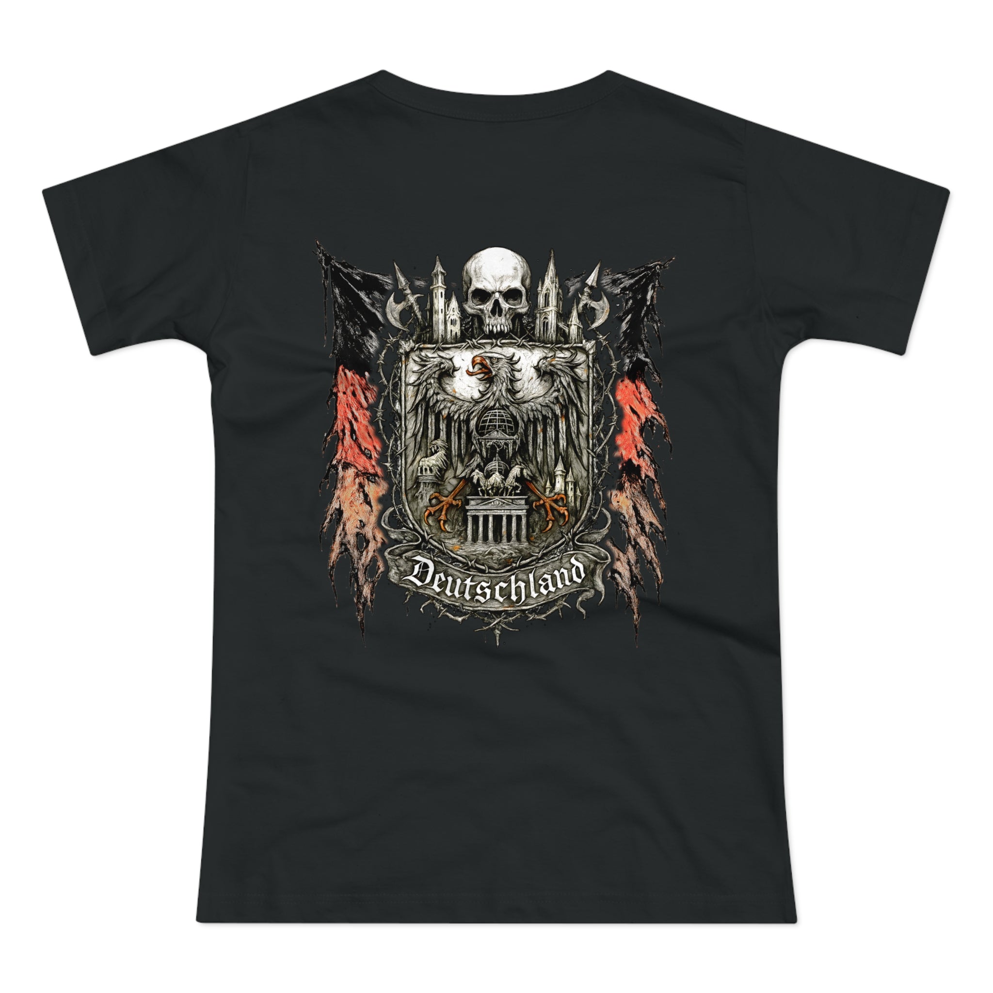 Deutschland: Front-/Backprint, Womens' T-Shirt **Grimwater-Edition** (Germany)