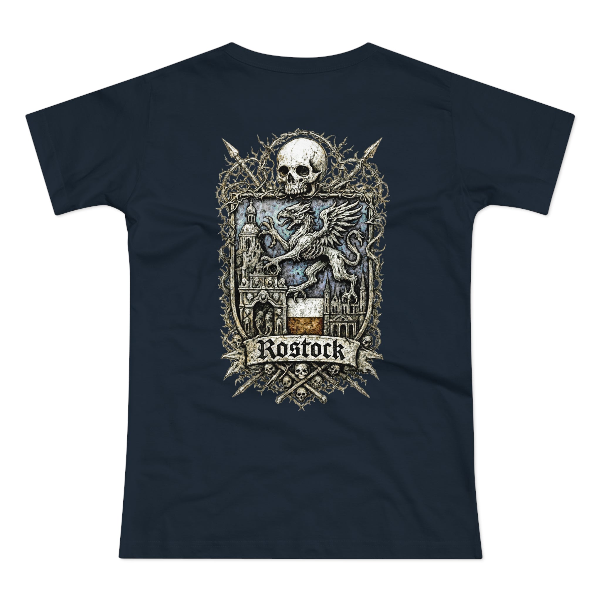Rostock: Front-/Backprint, Womens' T-Shirt **Grimwater-Edition**