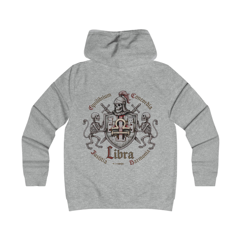 Waage - Backprint, Womens' Hoodie -  **Grimwater Edition** Sternzeichen Astrologie (Libra)