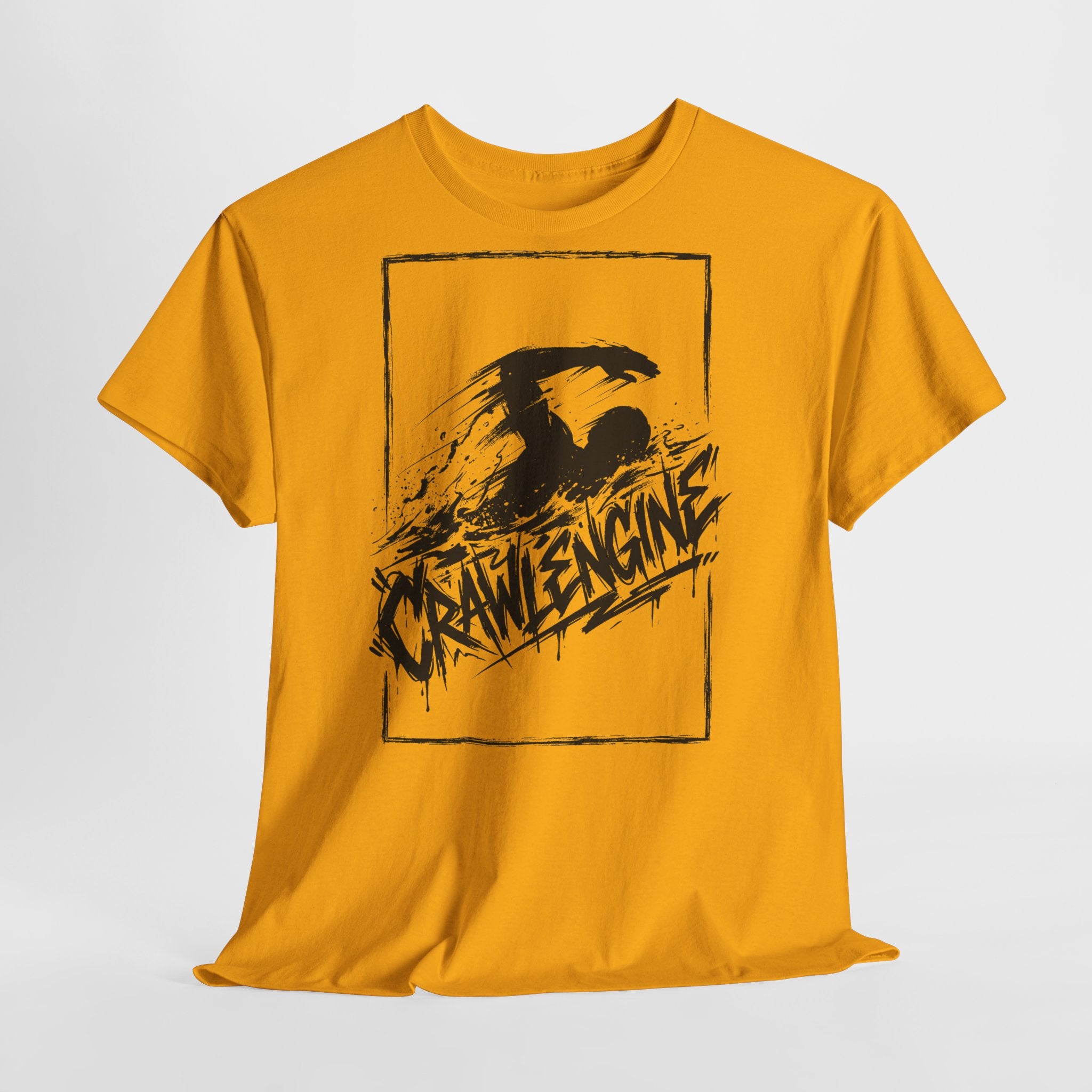 Schwimmen - CRAWLENGINE : Frontprint, Unisex T-Shirt