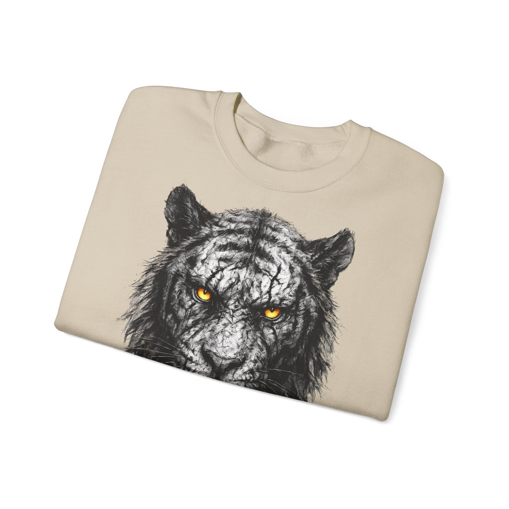 Tiger: Animals-Collection, Frontprint, Unisex Sweatshirt, Bold Tiger