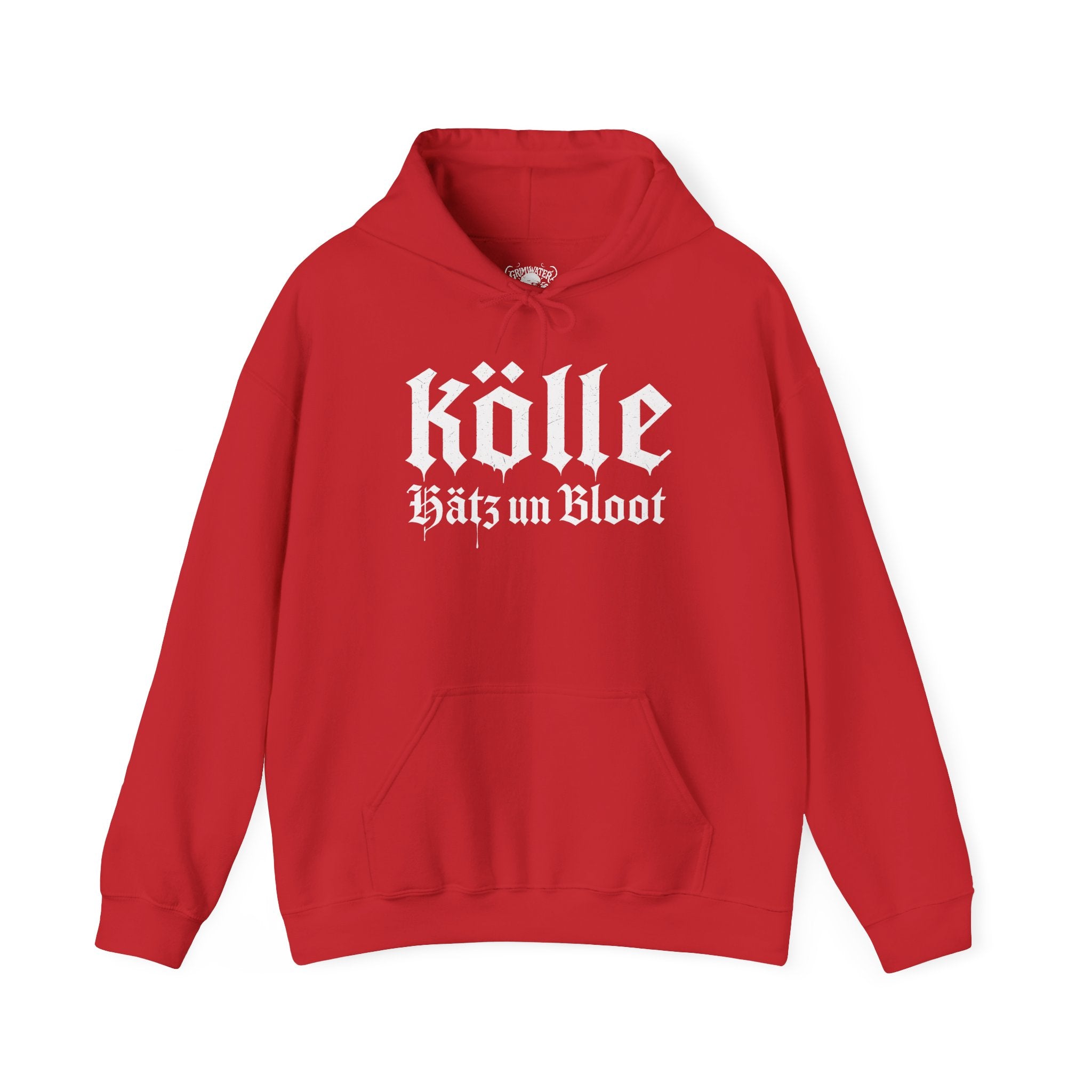 Köln - Hätz un Bloot: Front-/Backprint, Unisex Hoodie **Grimwater-Design**