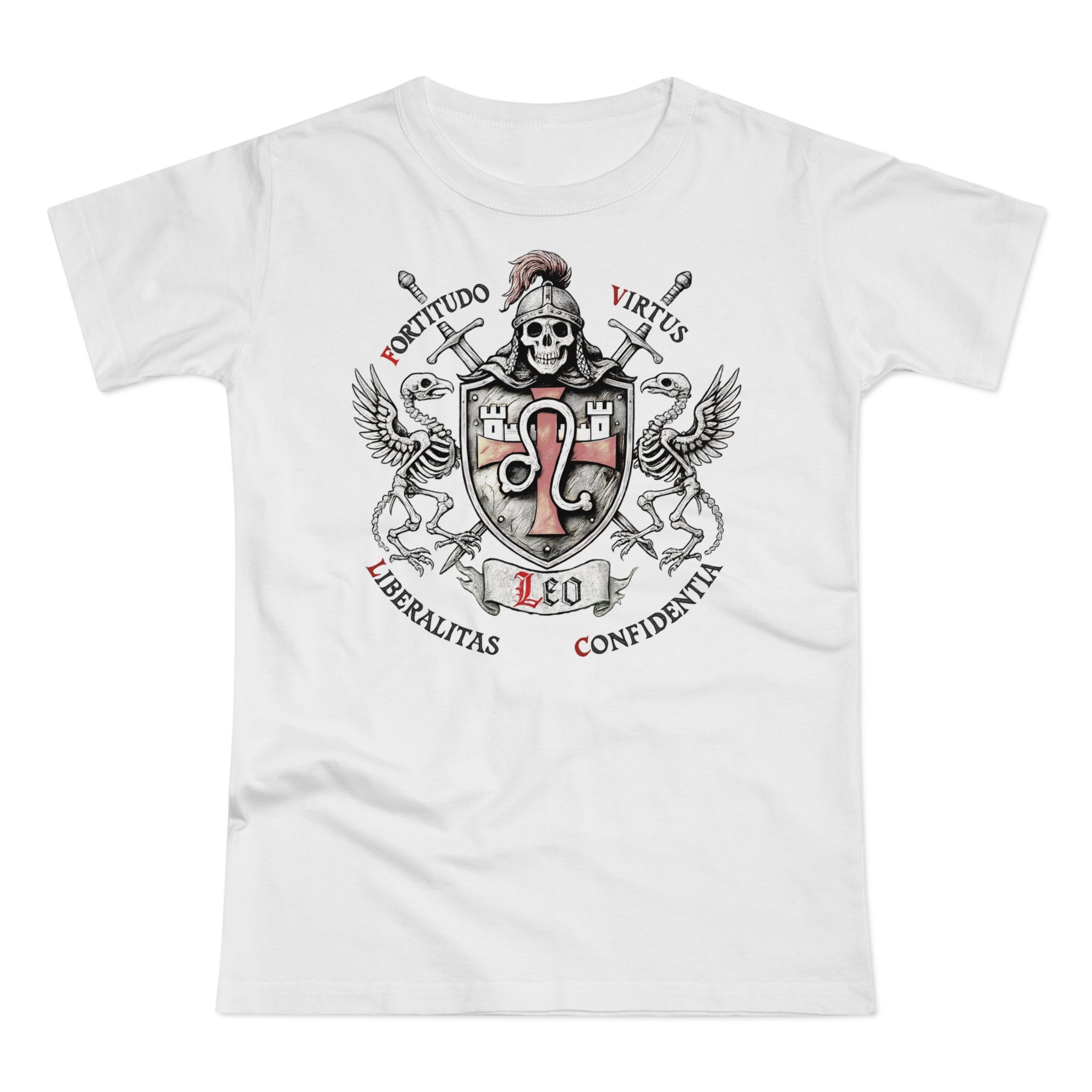 Löwe: Frontprint, Womens' T-Shirt **Grimwater Edition** Sternzeichen Astrologie (Leo)