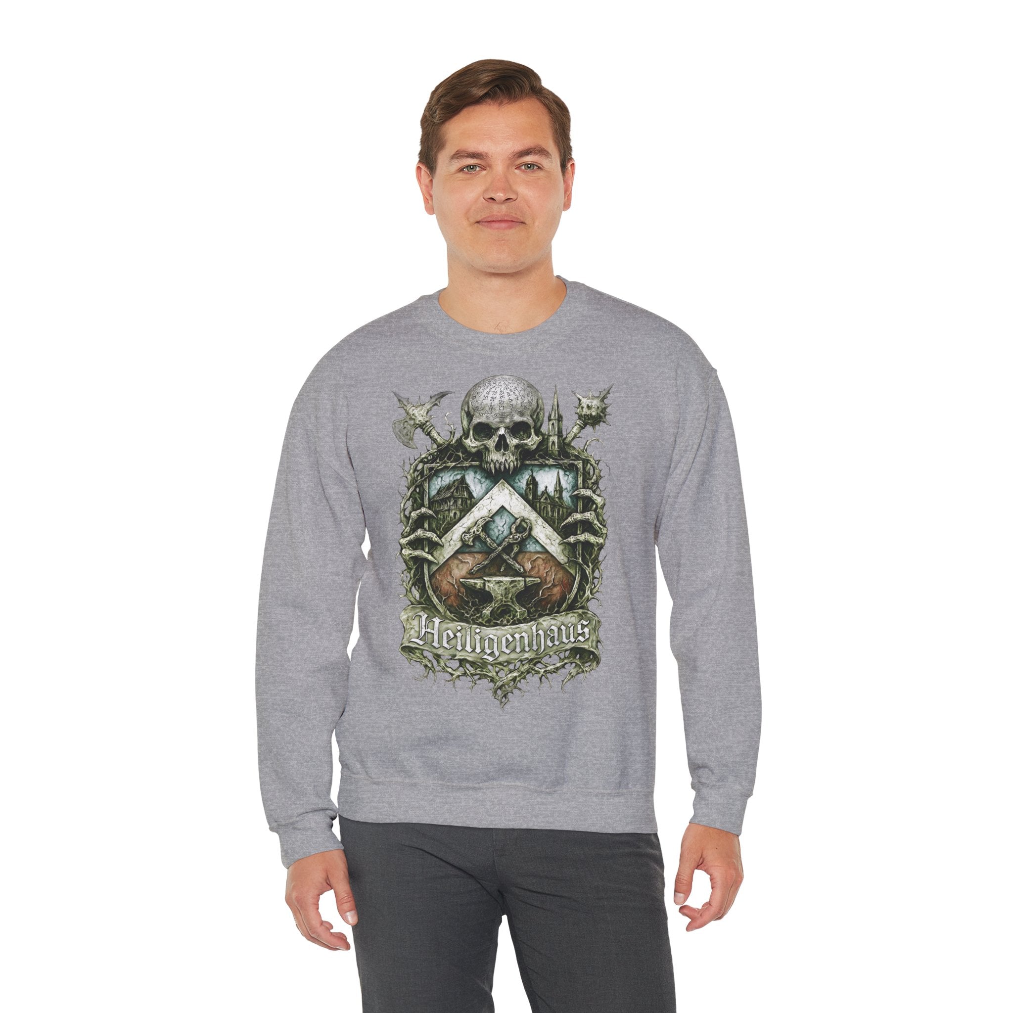 Heiligenhaus: Heljens, Frontprint, Unisex Sweatshirt **Grimwater-Edition**