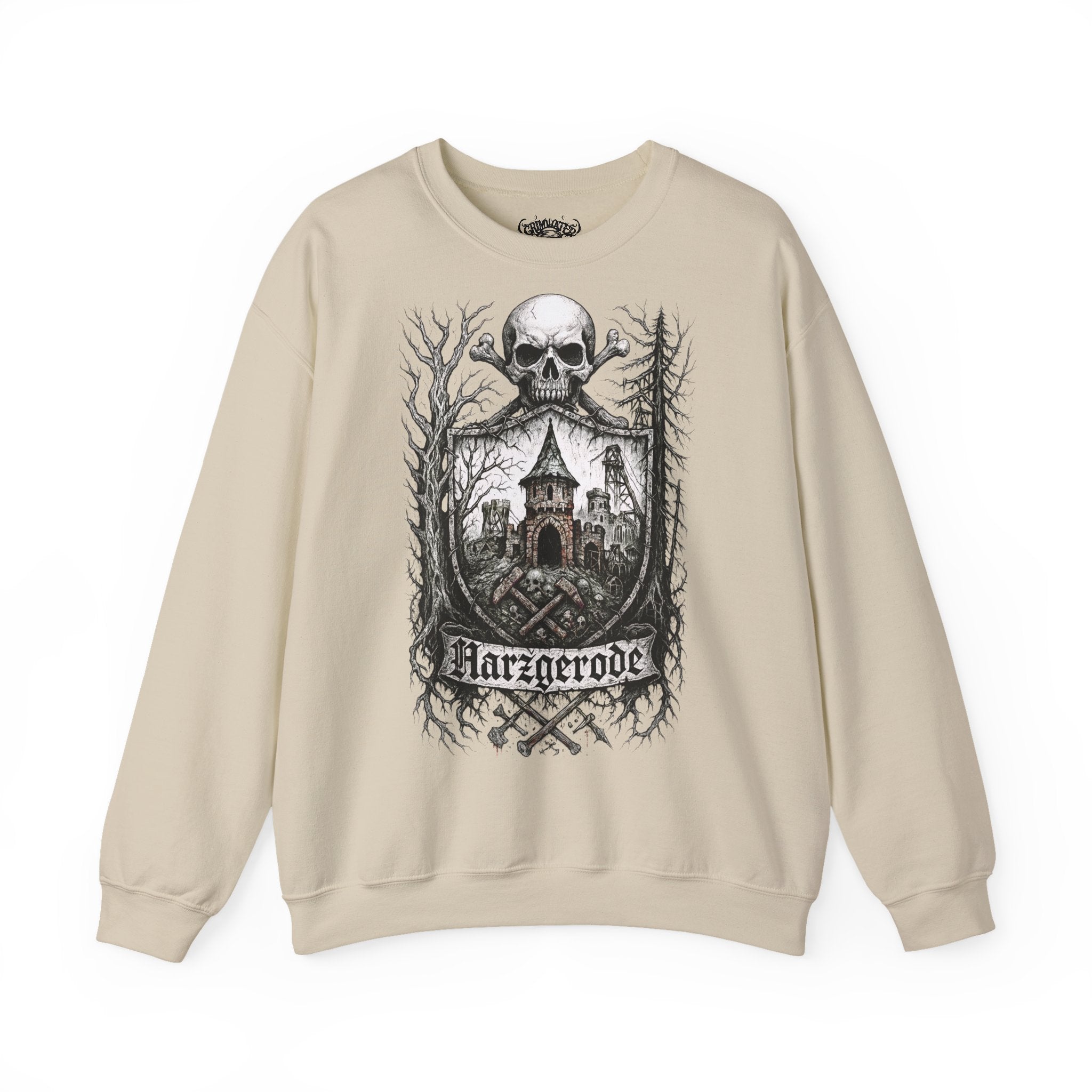 Harzgerode: Harz-Collection, Frontprint, Unisex Sweatshirt **Grimwater-Edition**