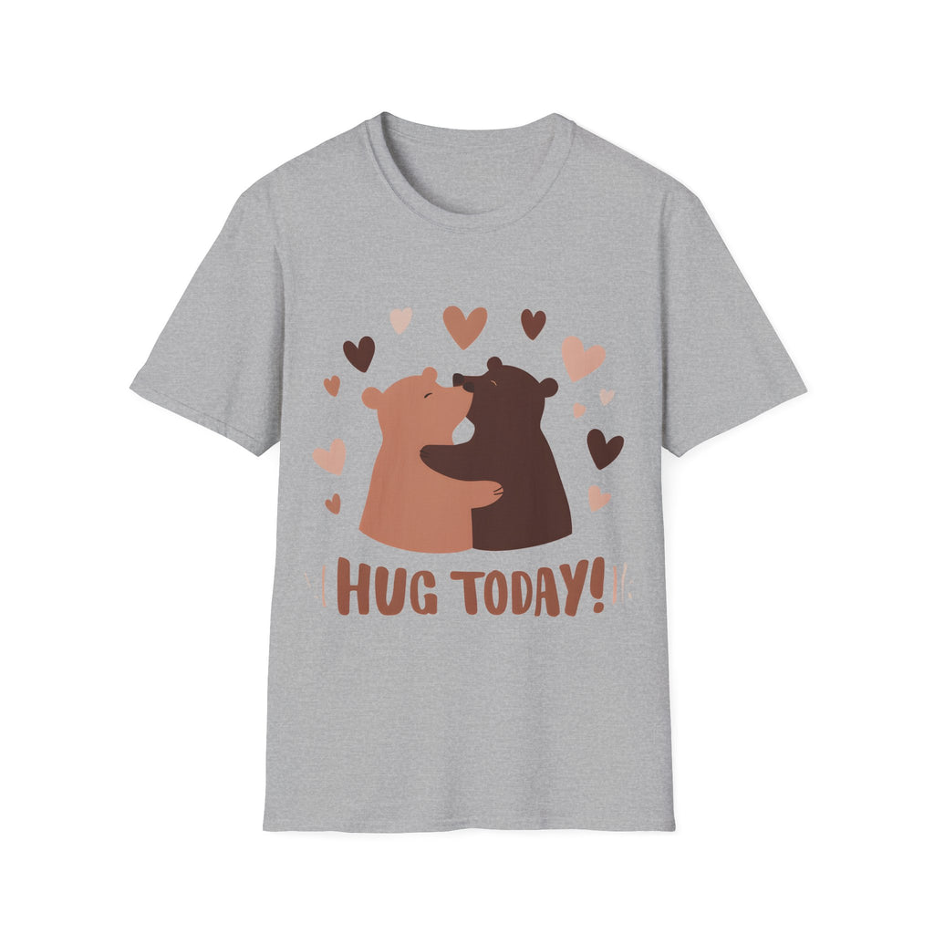 Don't wait: Hug Today! Life is Short (Love Reminder) Slim geschnittenes Unisex T-Shirt