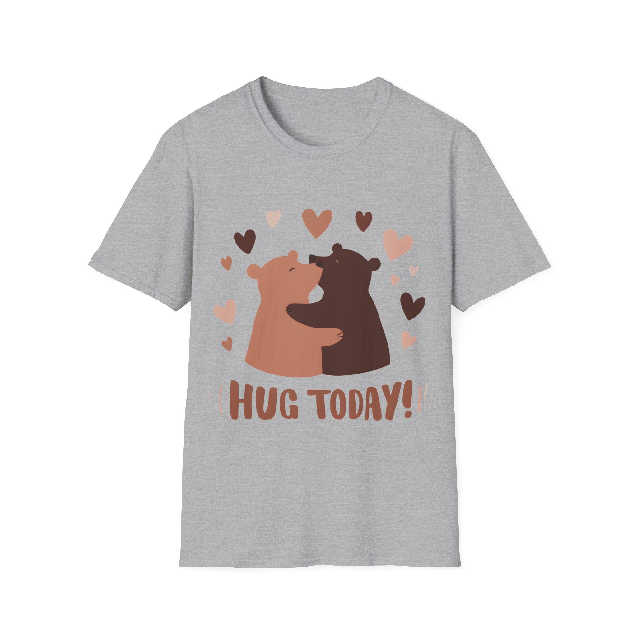 Don't wait: Hug Today! Life is Short (Love Reminder) Slim geschnittenes Unisex T-Shirt