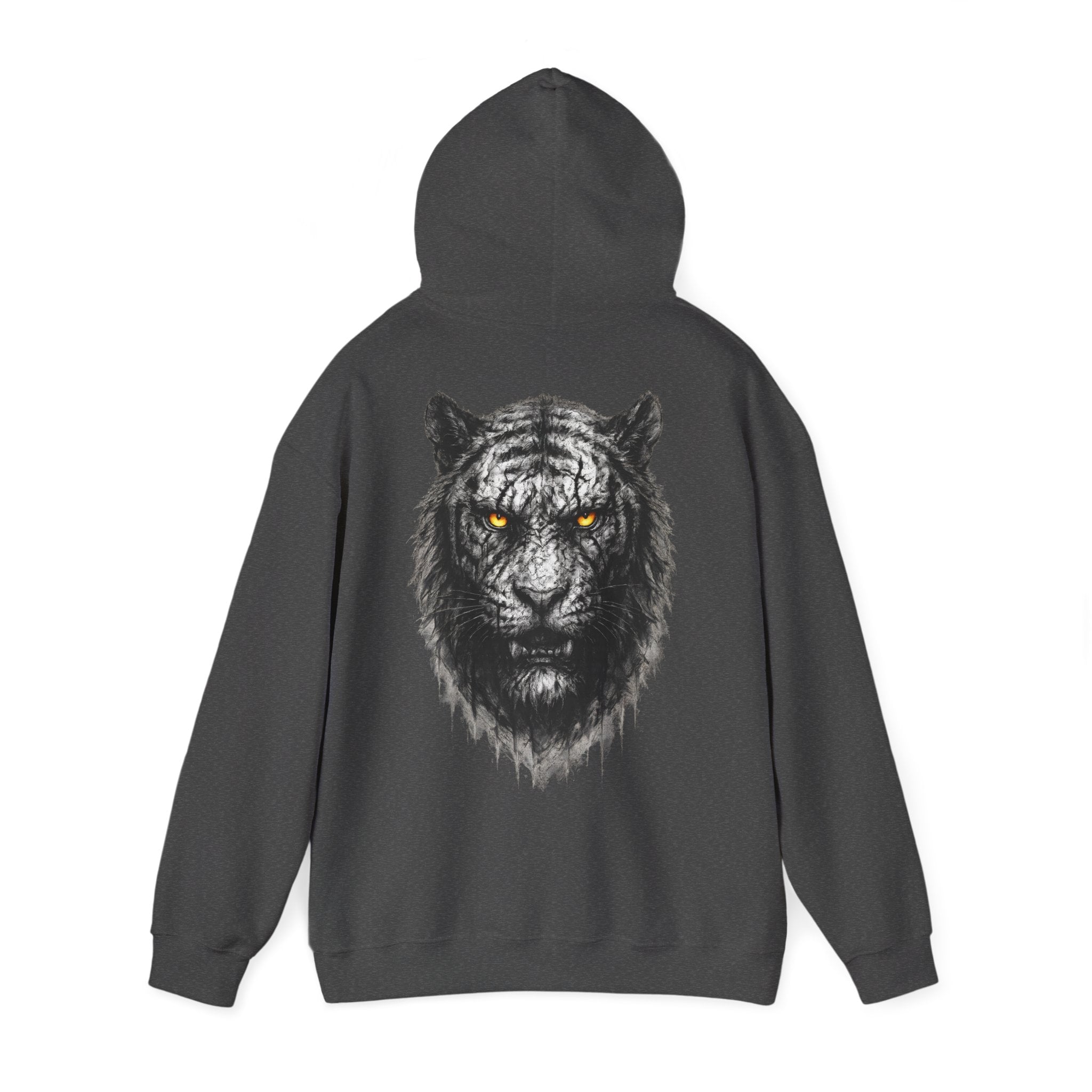 Tiger: Backprint, Unisex  Hoodie, Animal-Collection