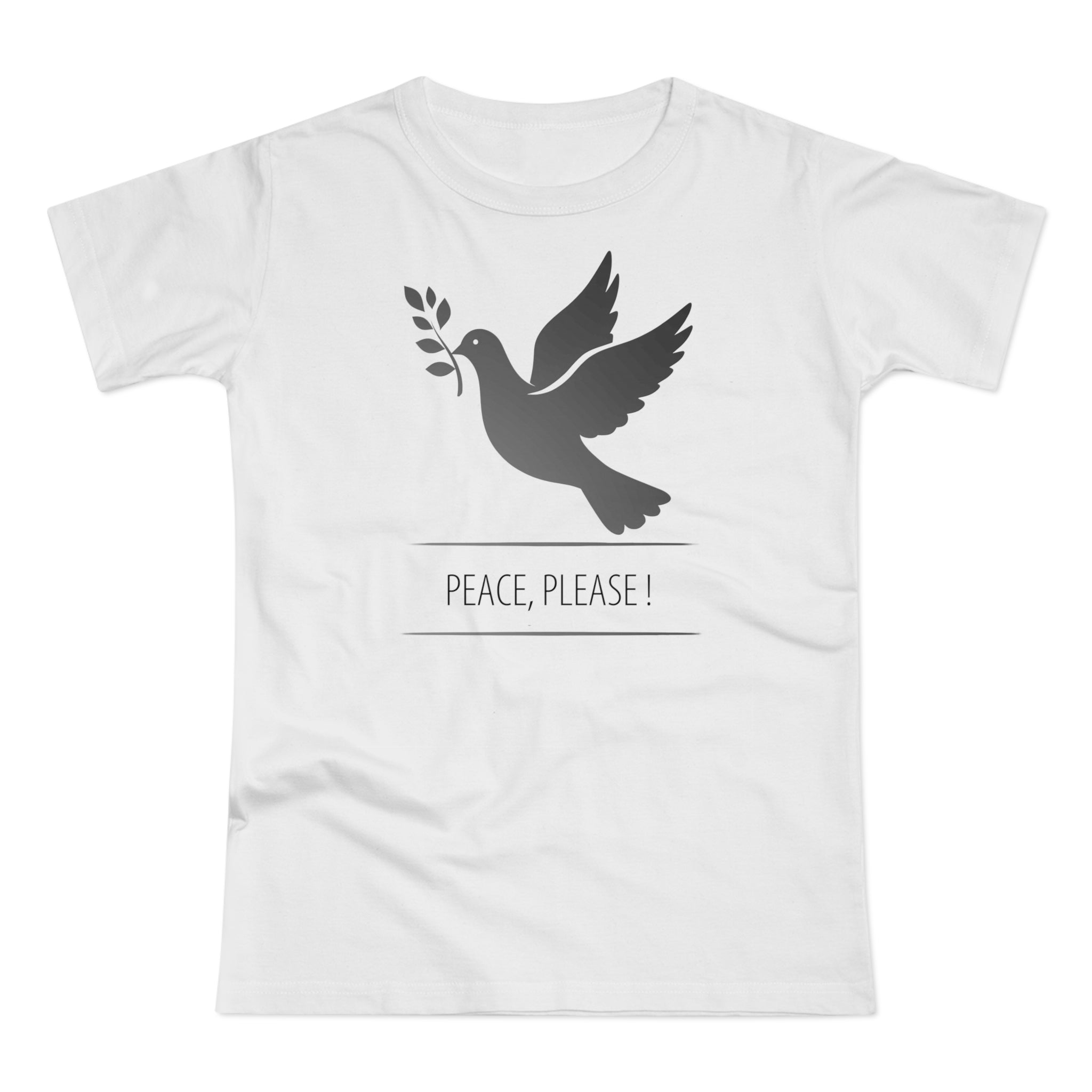 Peaceful Dove, Frontprint, Women's T-Shirt - Casual Wear, Gift for Friends, Inspirational Tee, Mindfulness, Peace Activism