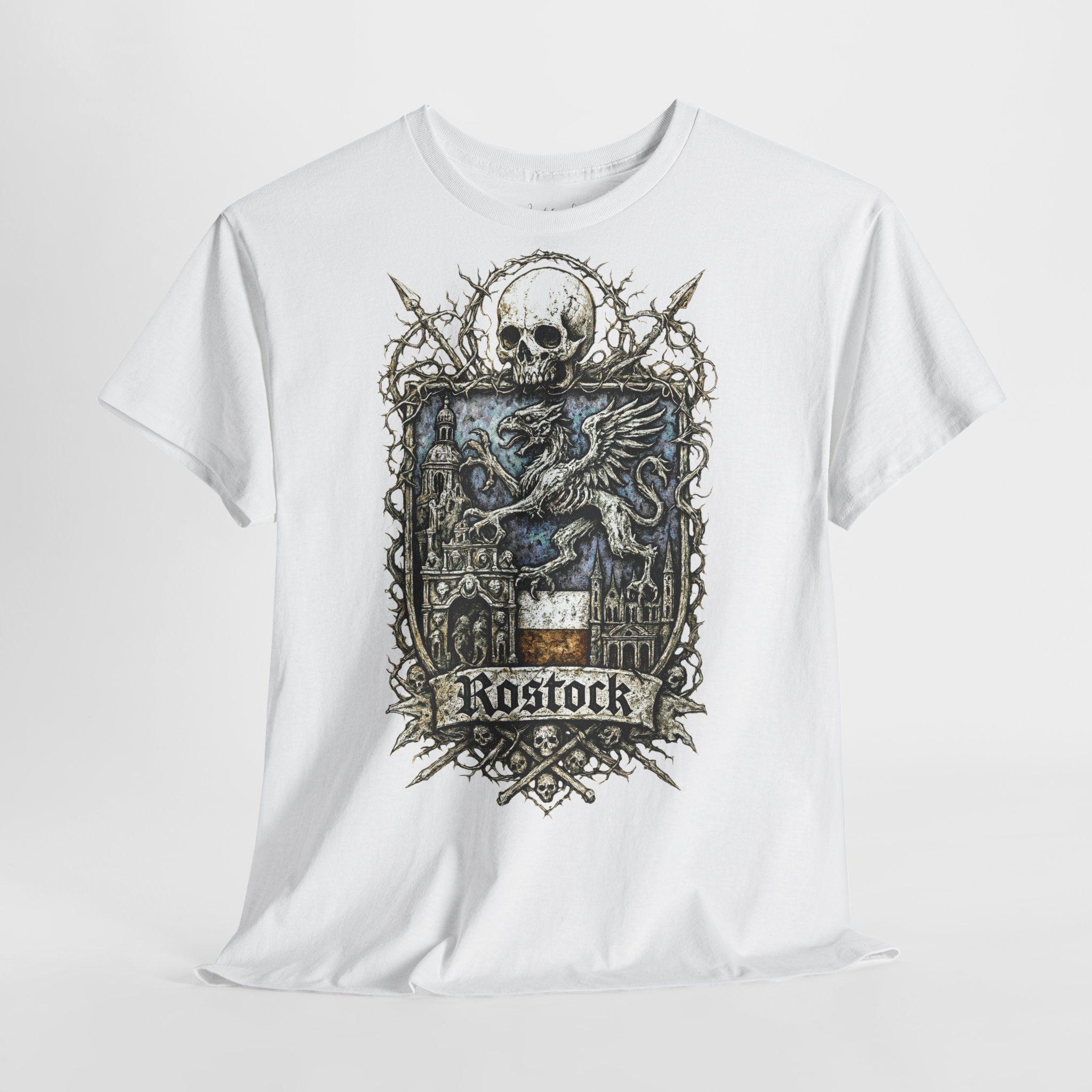 Rostock: Frontprint, Unisex T-Shirt **Grimwater-Edition**