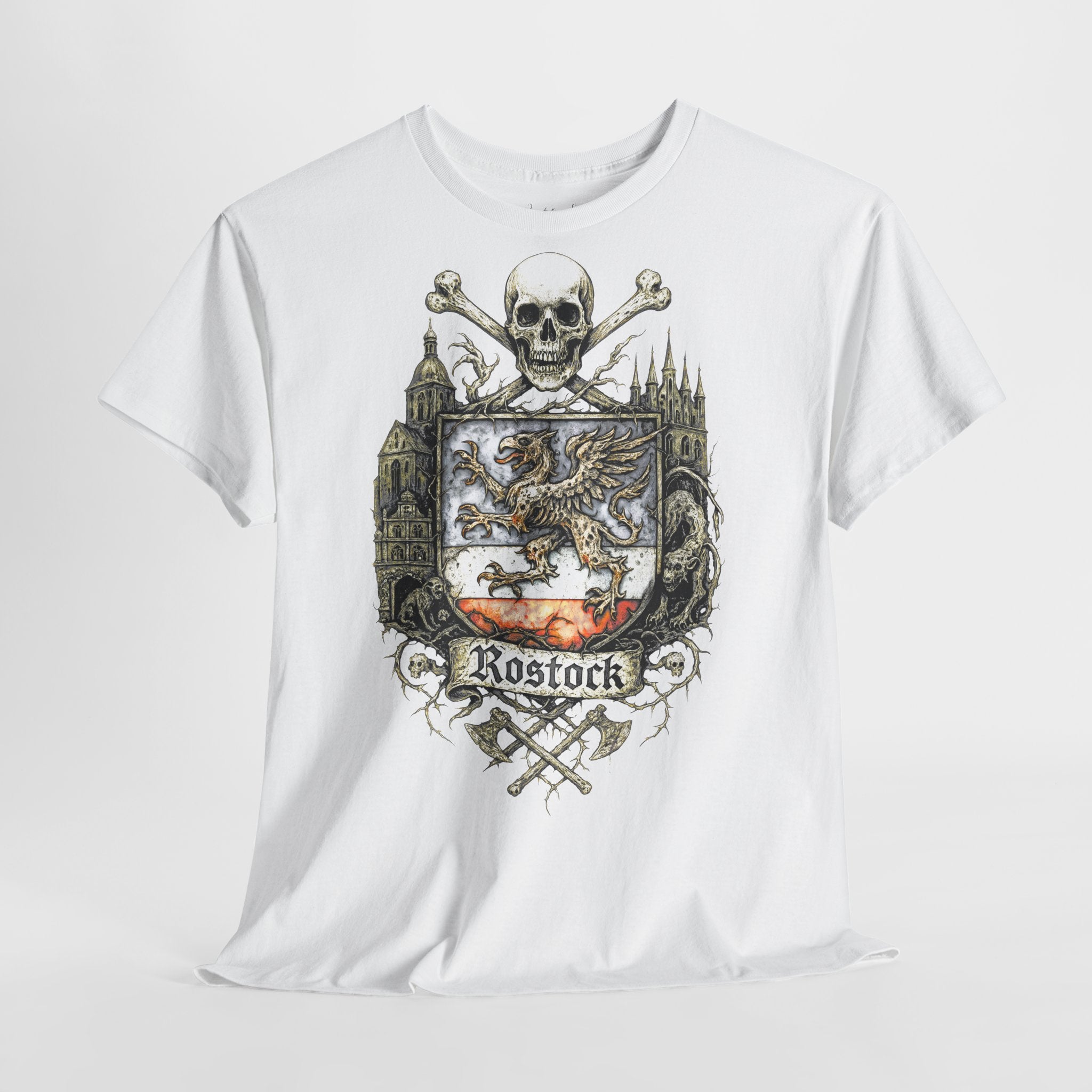 Rostock: Frontprint, Unisex T-Shirt **Grimwater-Edition**
