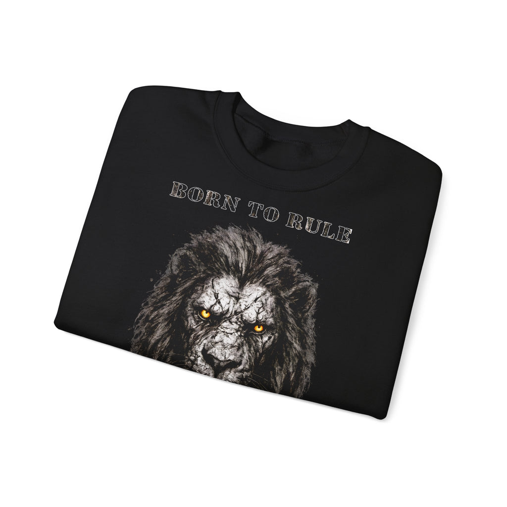 Löwe - Born to Rule: Animals-Collection, Frontprint, Unisex Sweatshirt