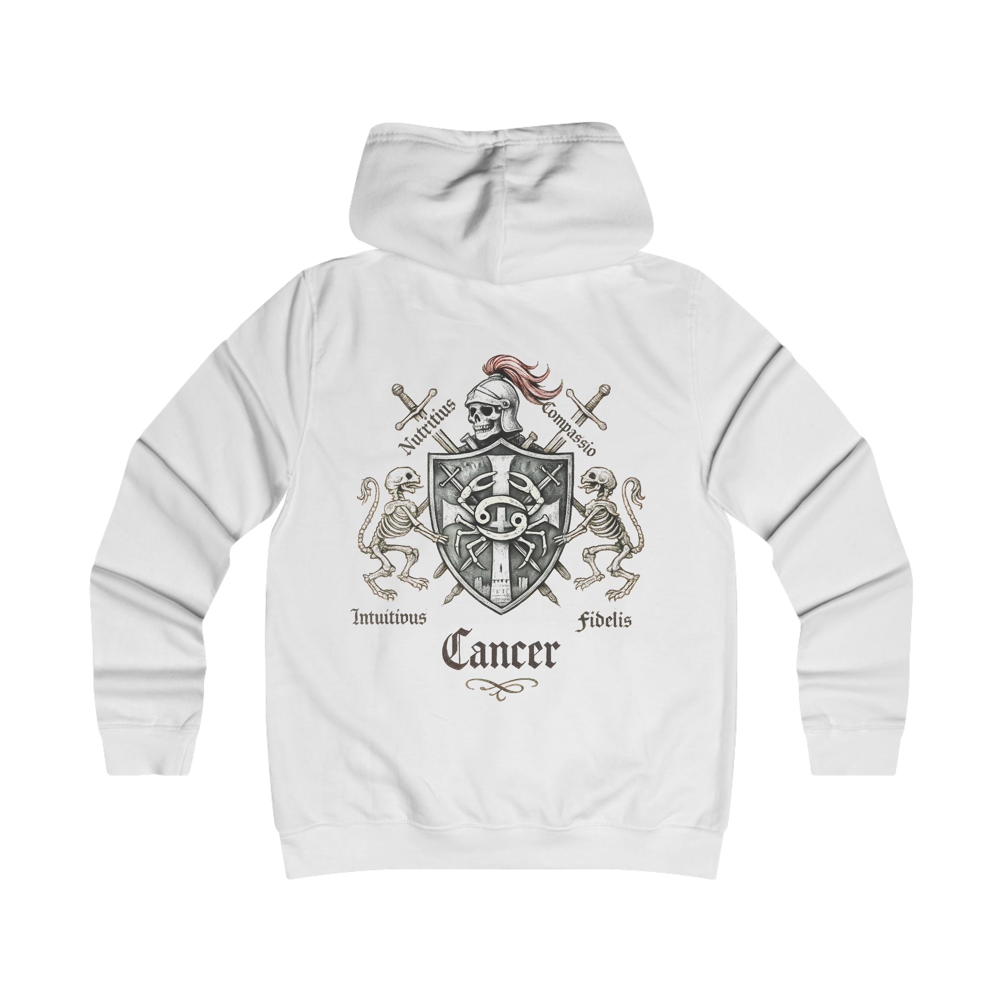 Krebs - Backprint, Womens' Hoodie -  **Grimwater Edition** Sternzeichen Astrologie (Cancer)