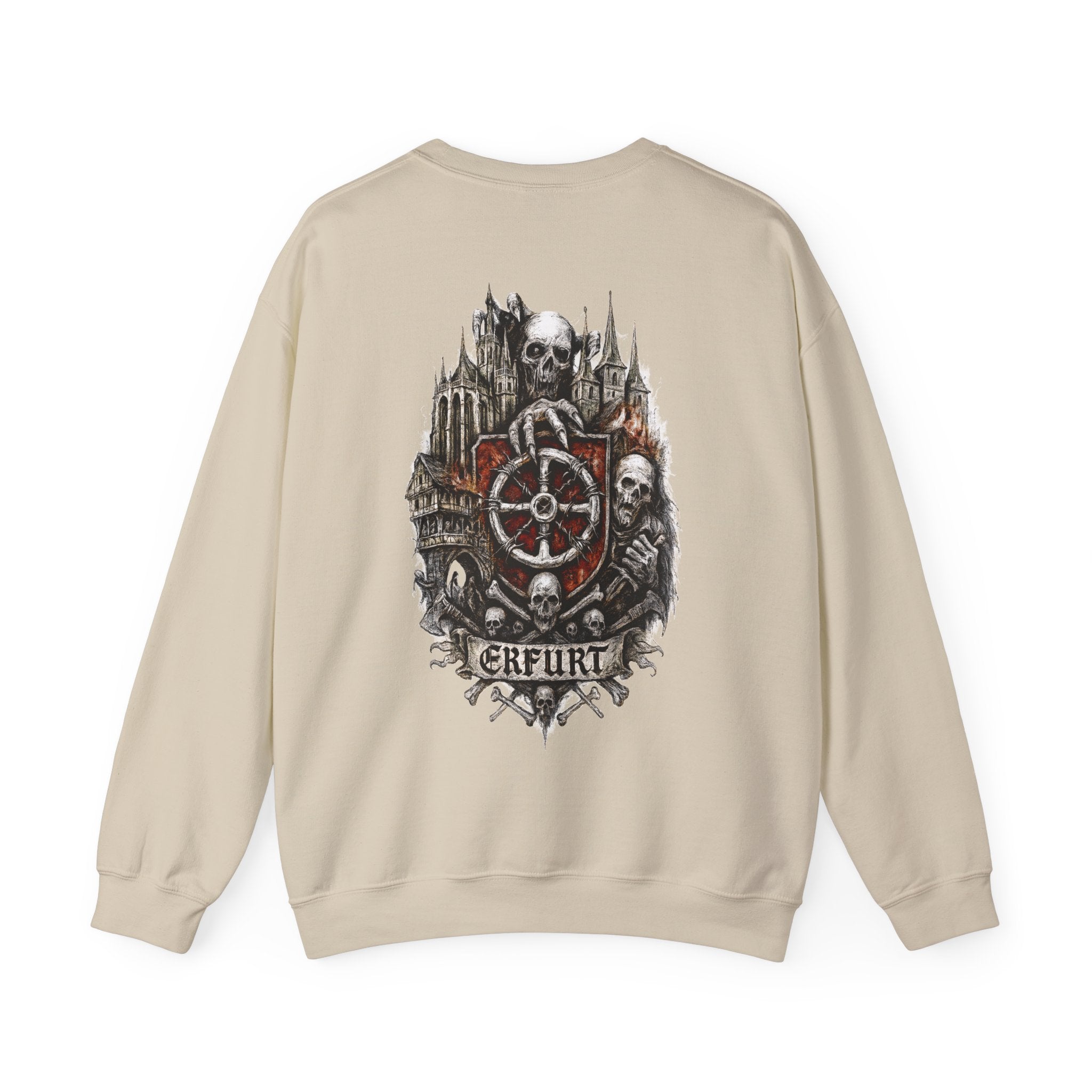 Erfurt: Front-/Backprint, Unisex Sweatshirt **Grimwater-Edition**