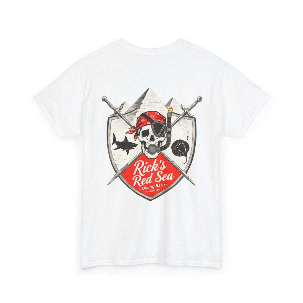 Diving Base Port Ghalib: Front-/Backprint, Unisex T-Shirt