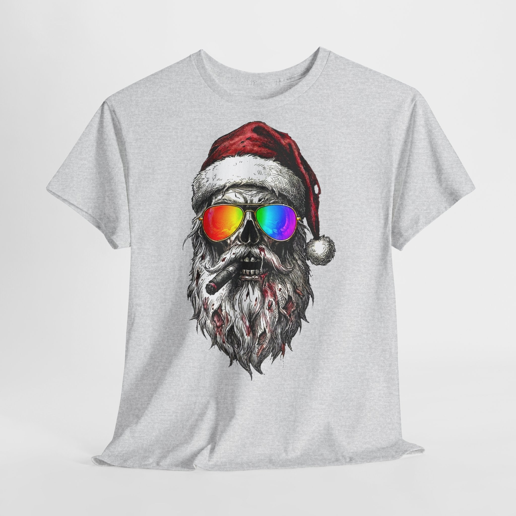 Pilot-Santa: Unisex T‑Shirt with Rainbow Sunglasses