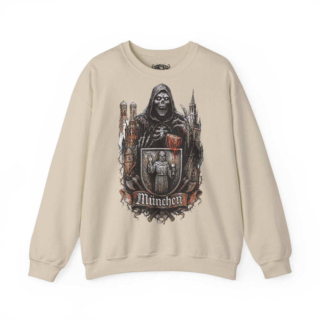 München: Frontprint, Unisex Sweatshirt **Grimwater-Edition** Munich