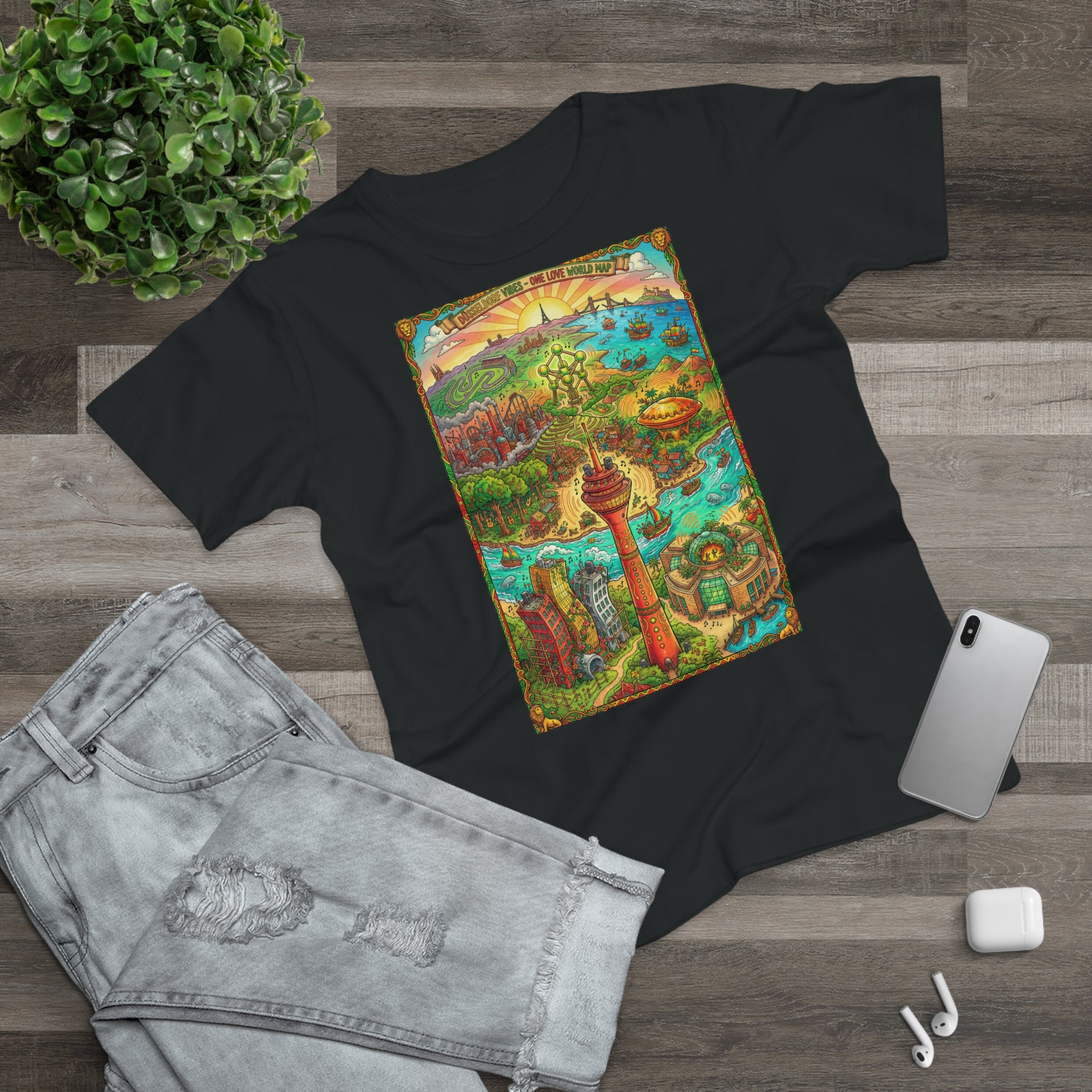 Düsseldorf Reggae Edition: Frontprint, Womens' T-Shirt