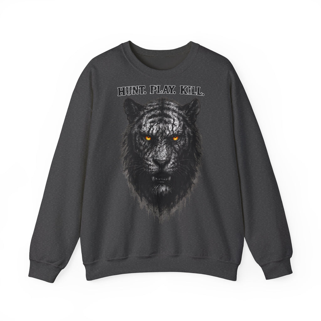 Tiger - Hunt. Play. Kill: Animals-Collection, Frontprint, Unisex Sweatshirt
