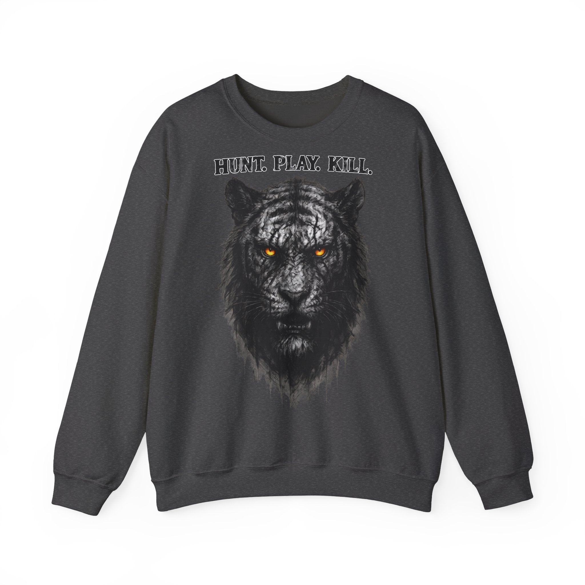 Tiger - Hunt. Play. Kill: Animals-Collection, Frontprint, Unisex Sweatshirt