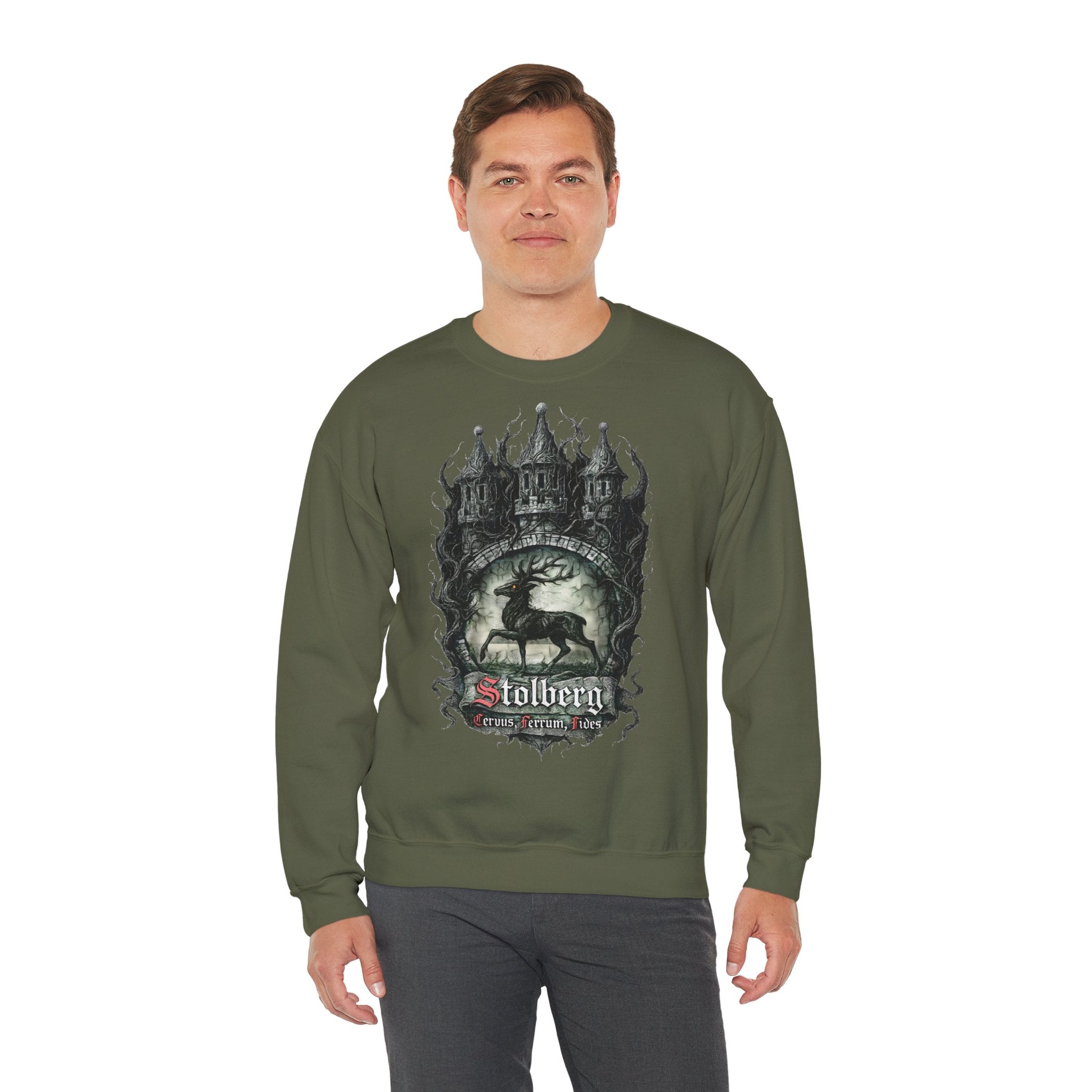 Stolberg: Harz-Collection, Frontprint, Unisex Sweatshirt **Grimwater-Edition**